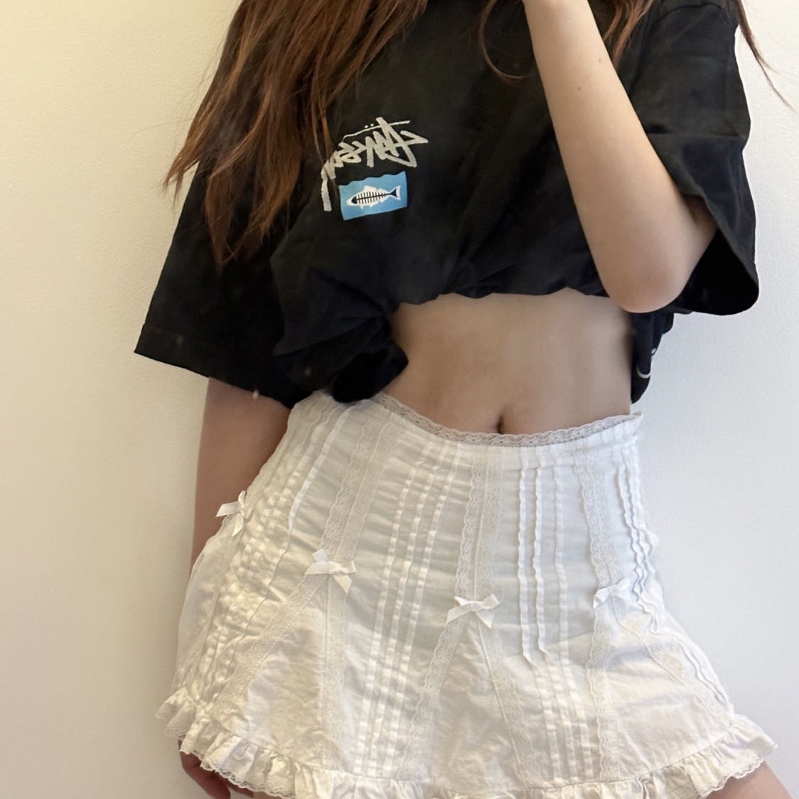 Stussy x Heal The Bay Summit To Sea Pigment Dyed T-Shirt Black 착용 스타일