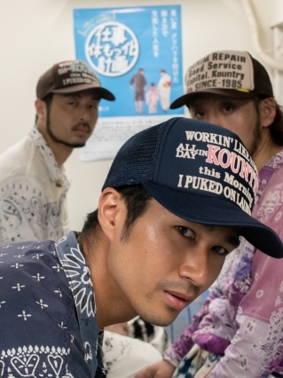Kapital Kountry Pearl Clutcher Truck Cap Black Grey 착용 스타일
