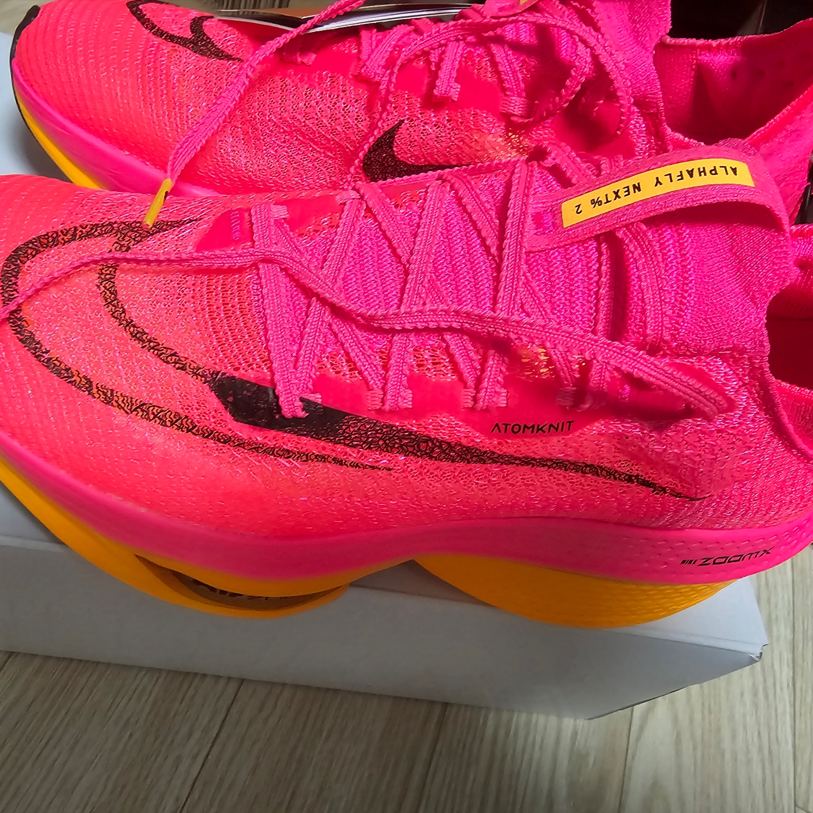 Nike Air Zoom Alphafly Next% 2 Hyper Pink 착용 스타일