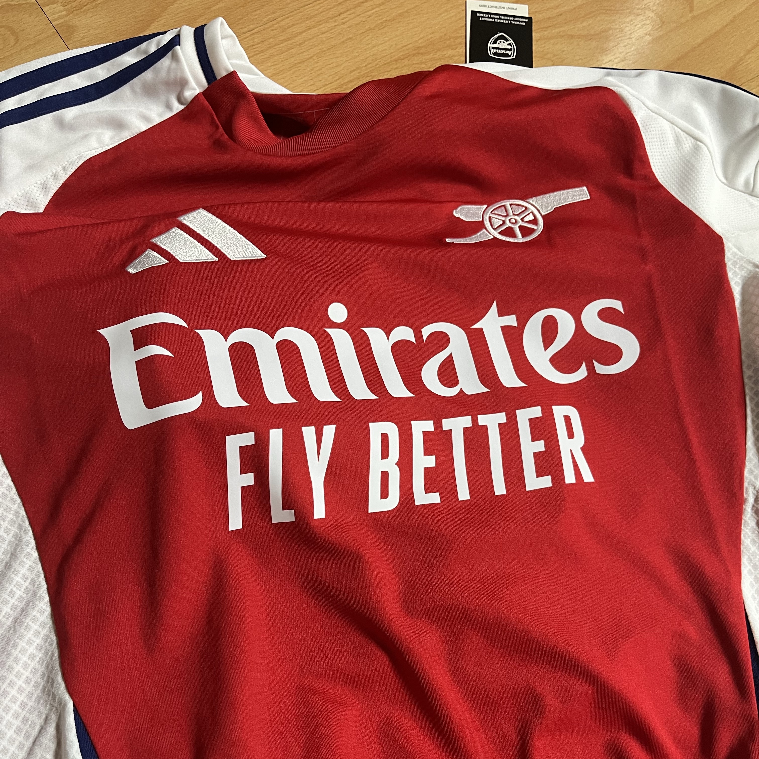 Adidas Arsenal 2024/25 Home Jersey Better Scarlet White - KR Sizing (Non Marking Ver.) 착용 스타일 - 2