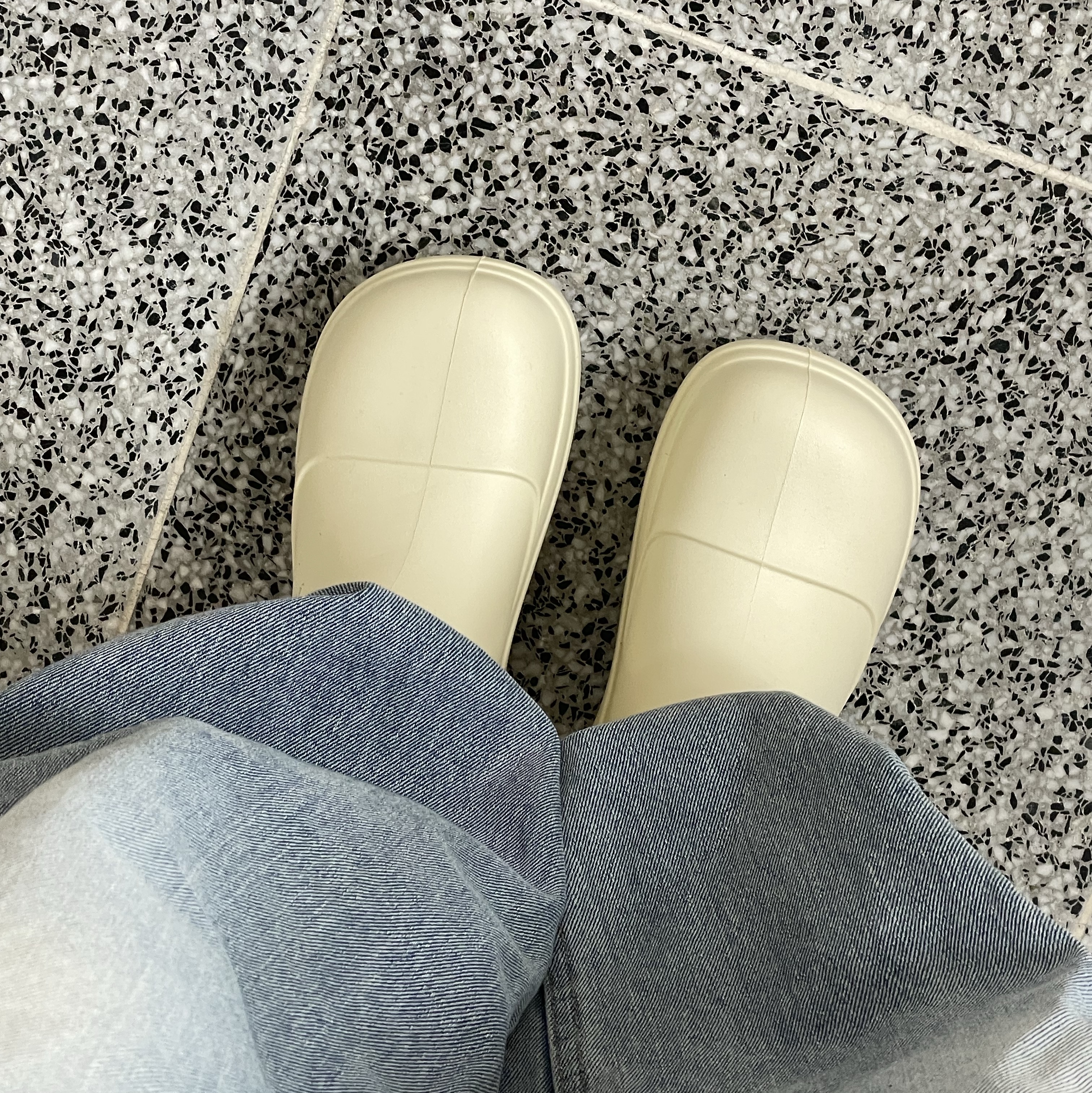 (W) Rockfishweatherwear Hayden Boots Cream 착용 스타일 - 2