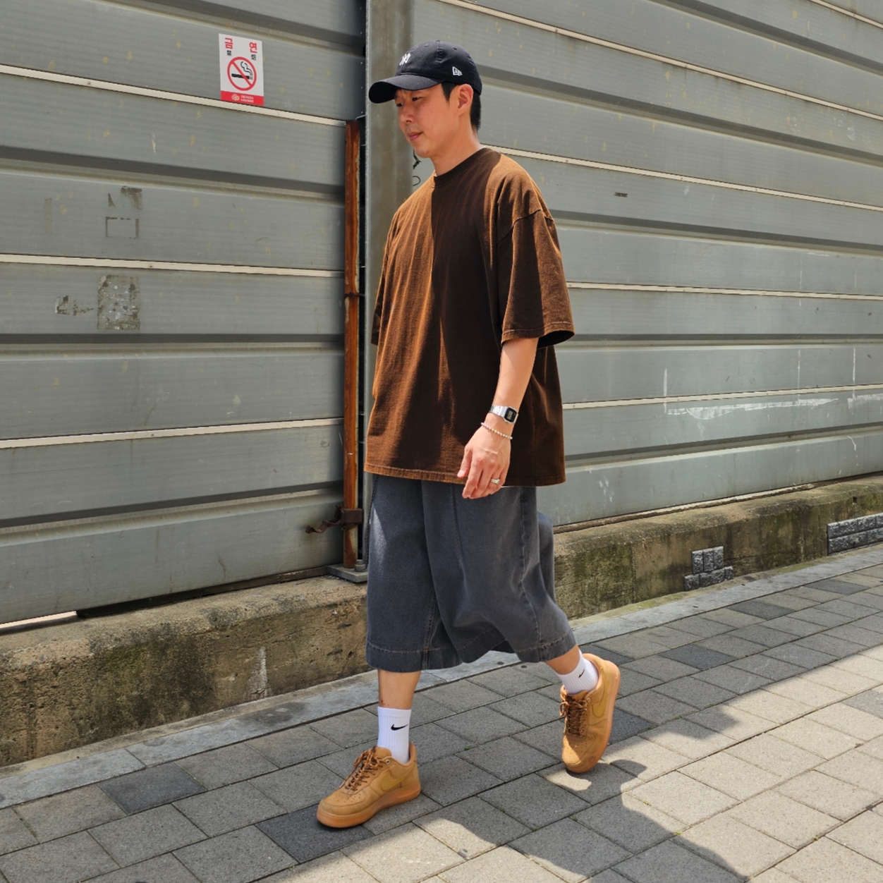 Nike Air Force 1 '07 WB Flax 착용 스타일 - 3