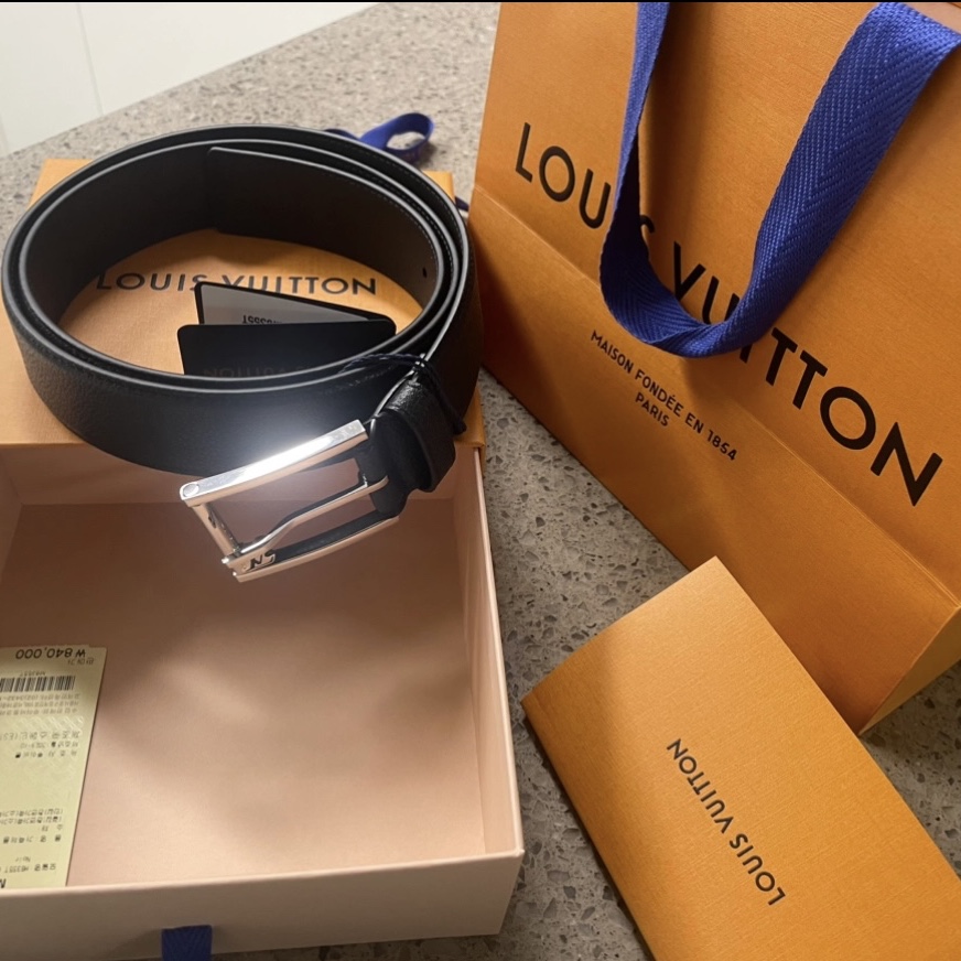 Louis Vuitton Saint Germain 35mm Belt Black 착용 스타일 - 2