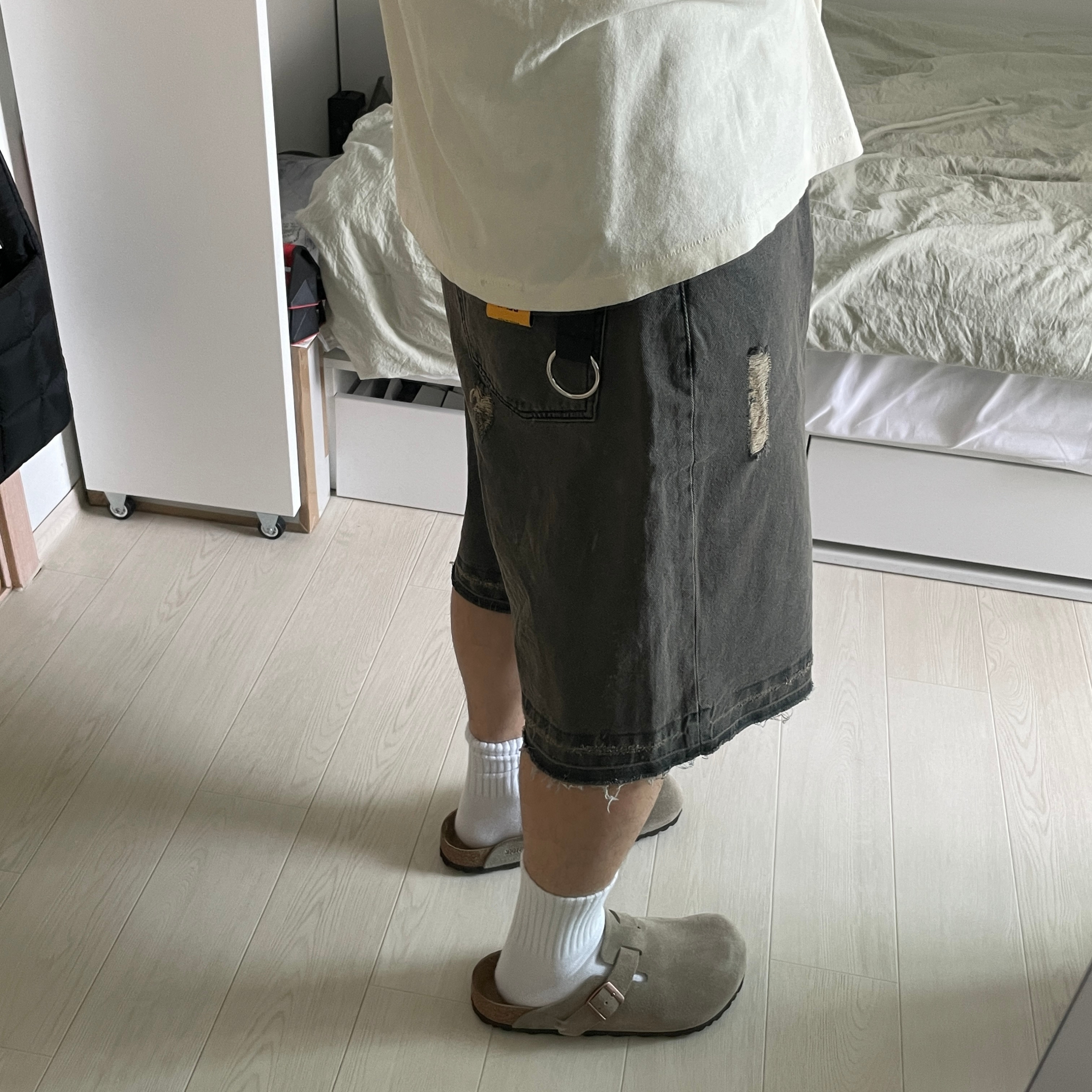 버켄스탁 보스턴 소프트 풋베드 토프 - 레귤러, 나이키 x 스투시 롱슬리브 탑 세일 (FJ9164-133) 착용 스타일 - 4