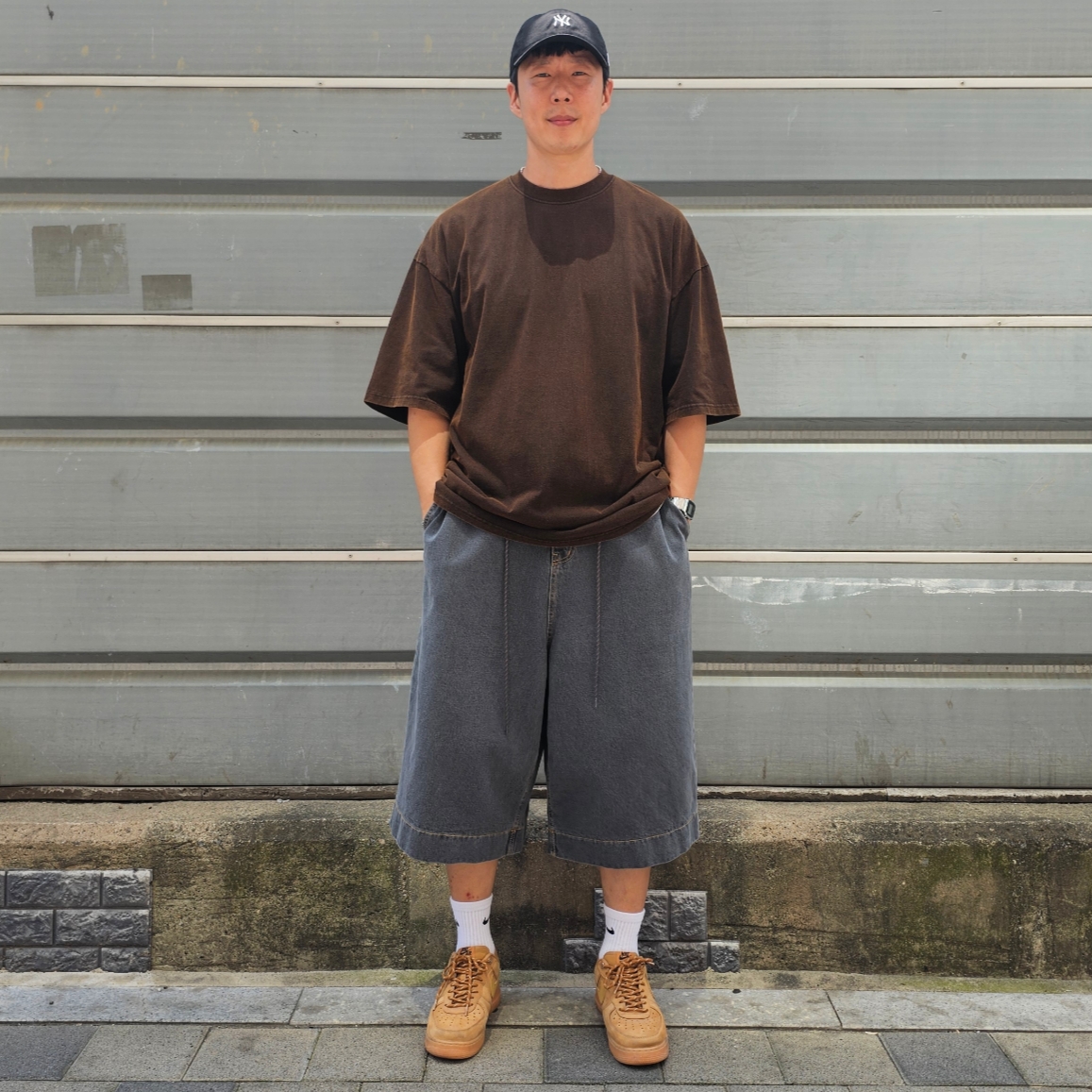 Nike Air Force 1 '07 WB Flax 착용 스타일 - 4