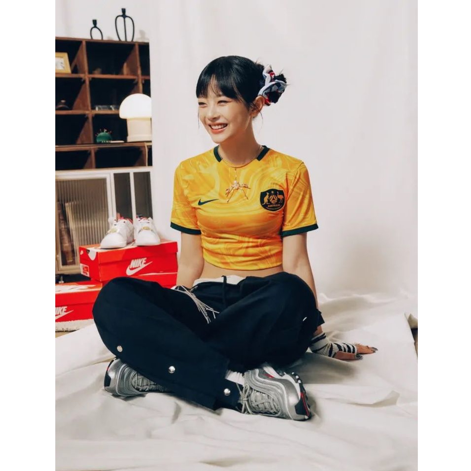 Adidas Manchester United 1988/90 Jersey Collegiate Royal - KR Sizing, Nike Brazil 2022/23 Dri-Fit Stadium Home Jersey Dynamic Yellow (Non Marking Ver.) 착용 스타일 - 8