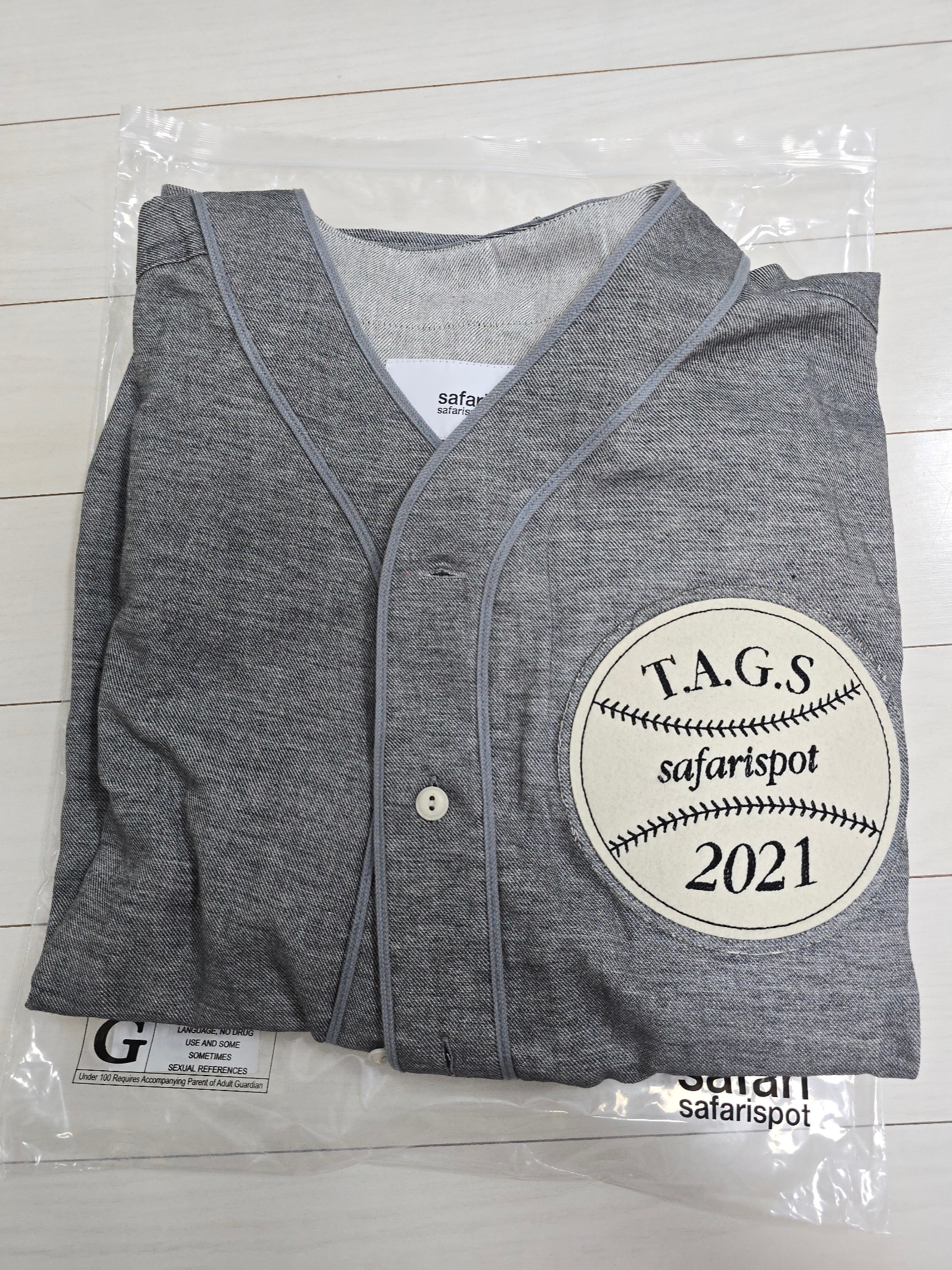 Safarispot Roux Base Uniform Dugout Shirts Black 착용 스타일