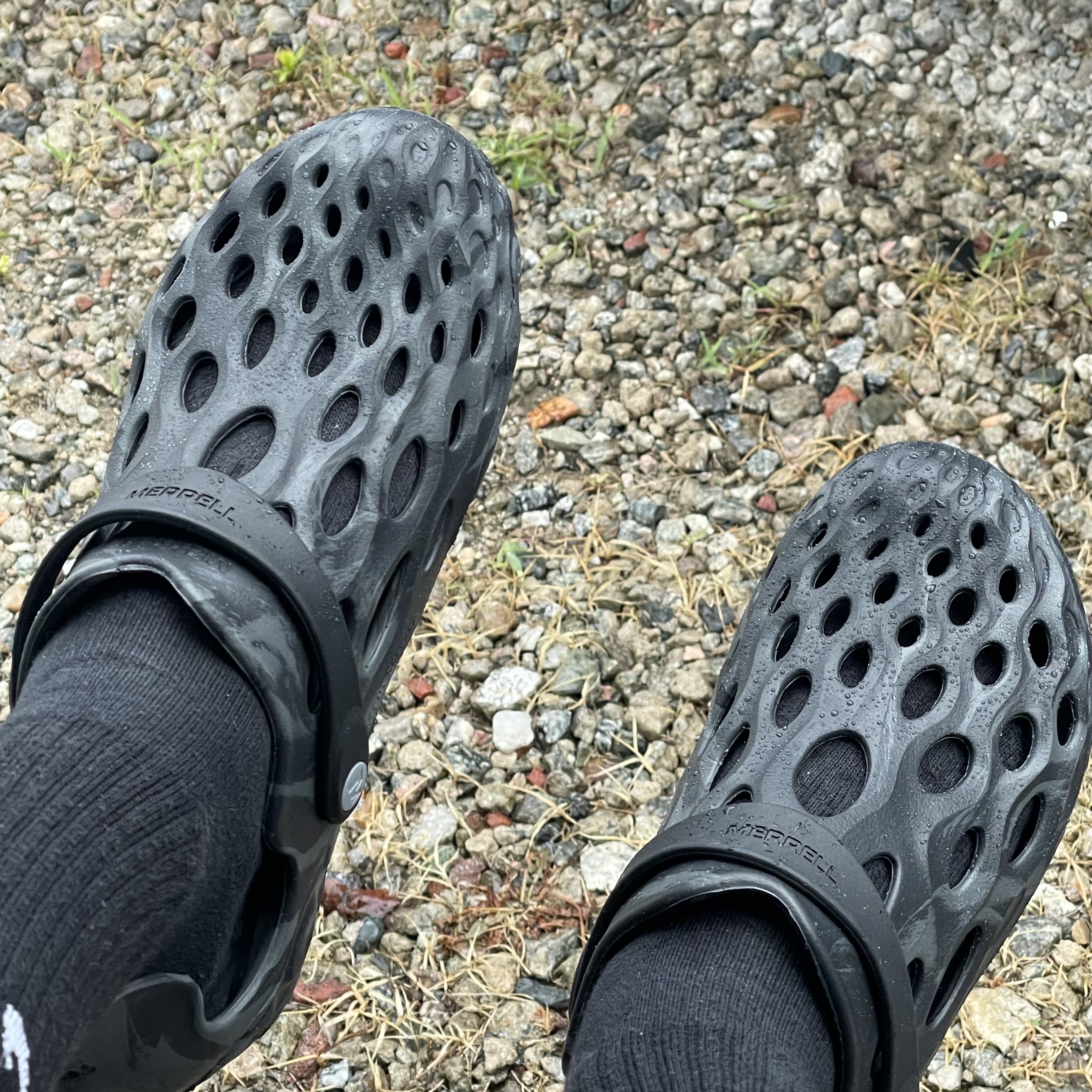 Merrell Hydro Moc Black 착용 스타일