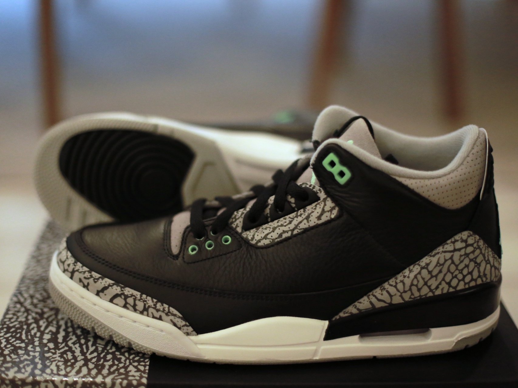 Jordan 3 Retro Green Glow 착용 스타일 - 4