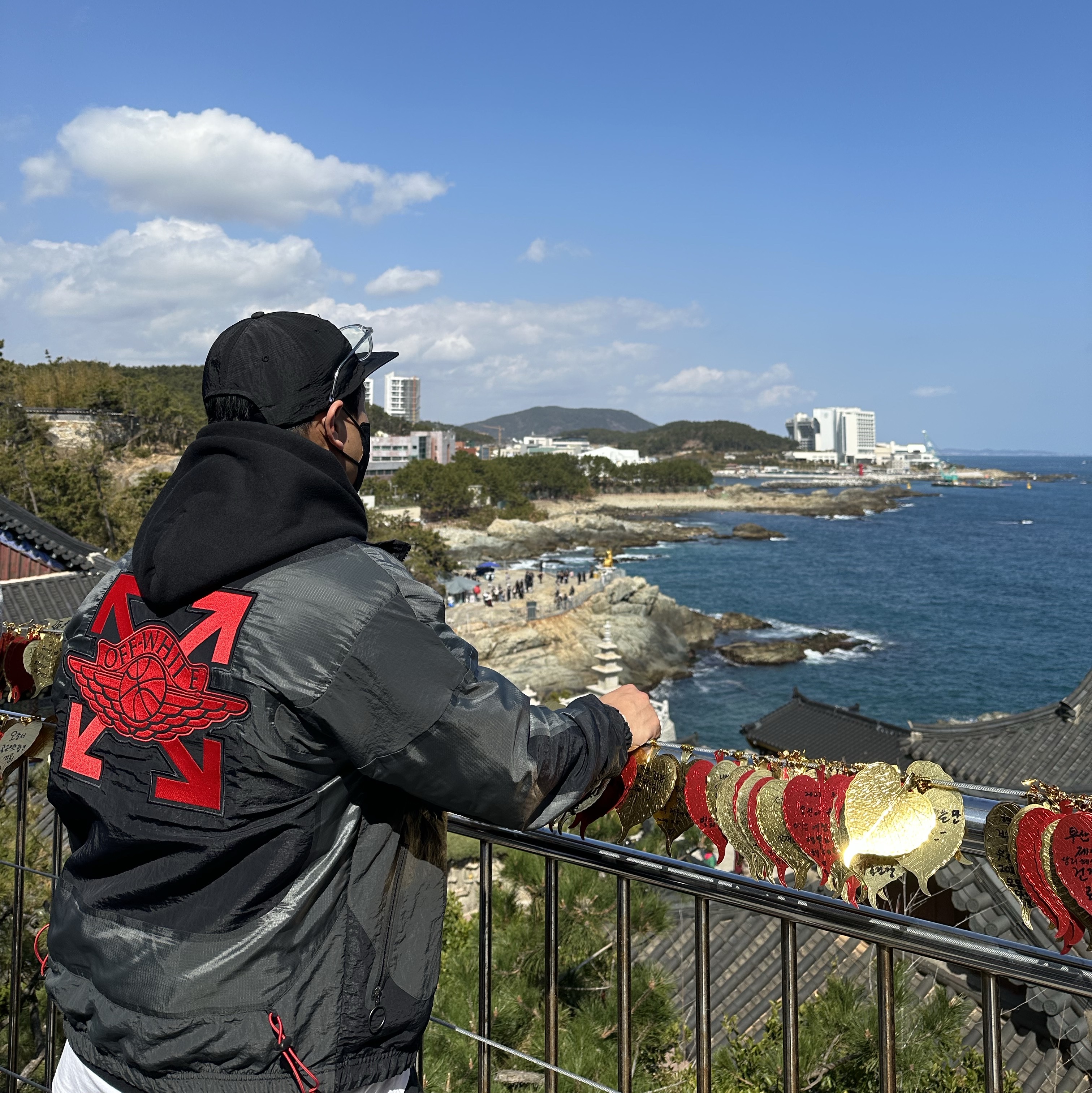 Jordan x Off-White Woven Jacket Black - Asia 착용 스타일
