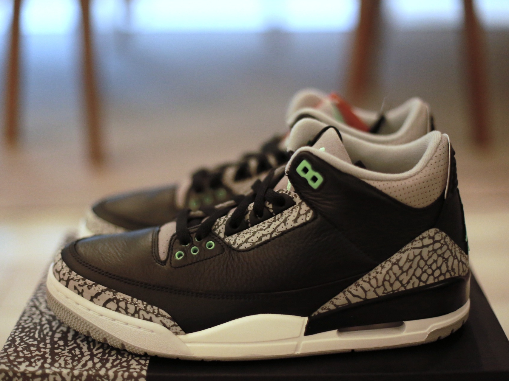 Jordan 3 Retro Green Glow 착용 스타일 - 1