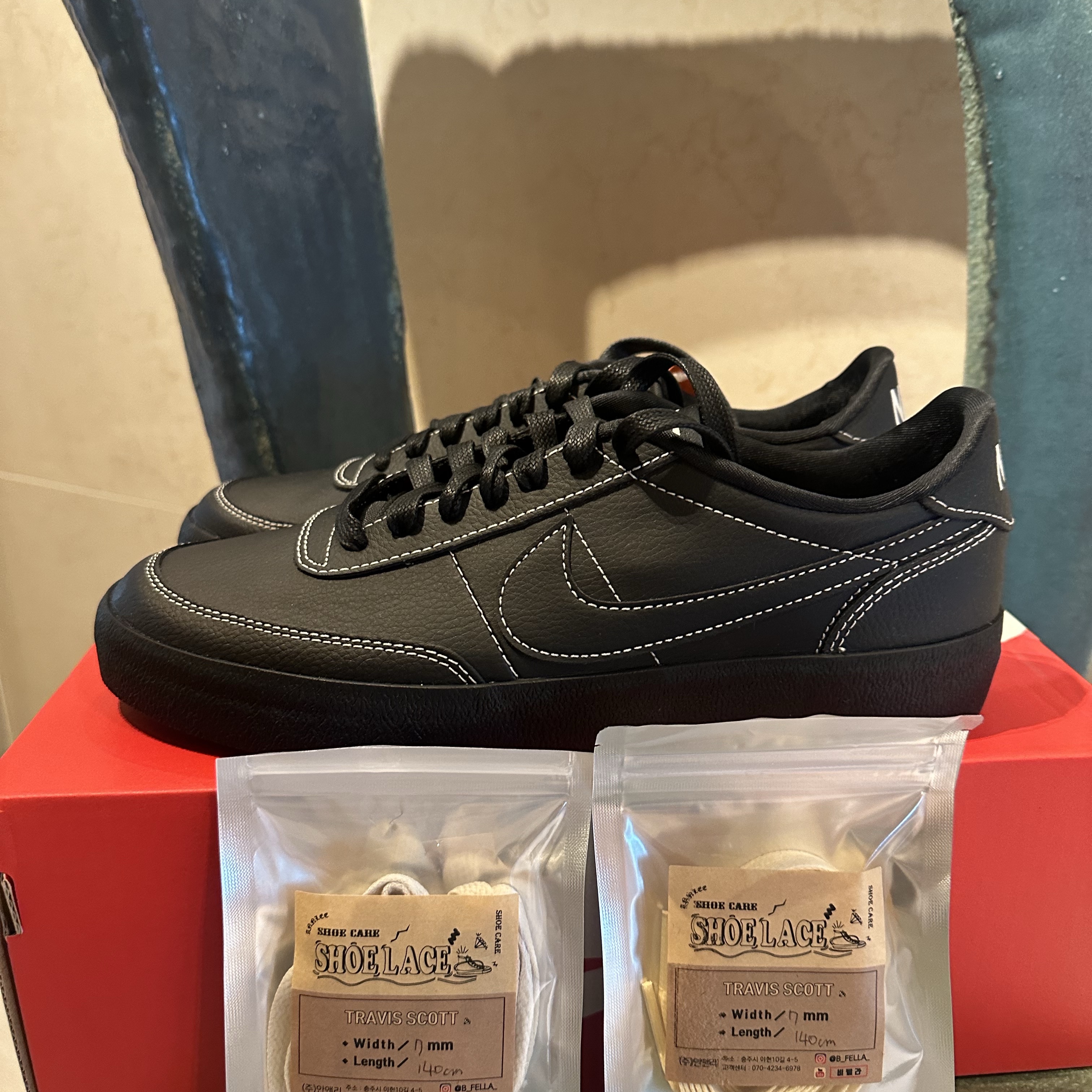 Nike Killshot 2 Black Phantom 착용 스타일 - 3