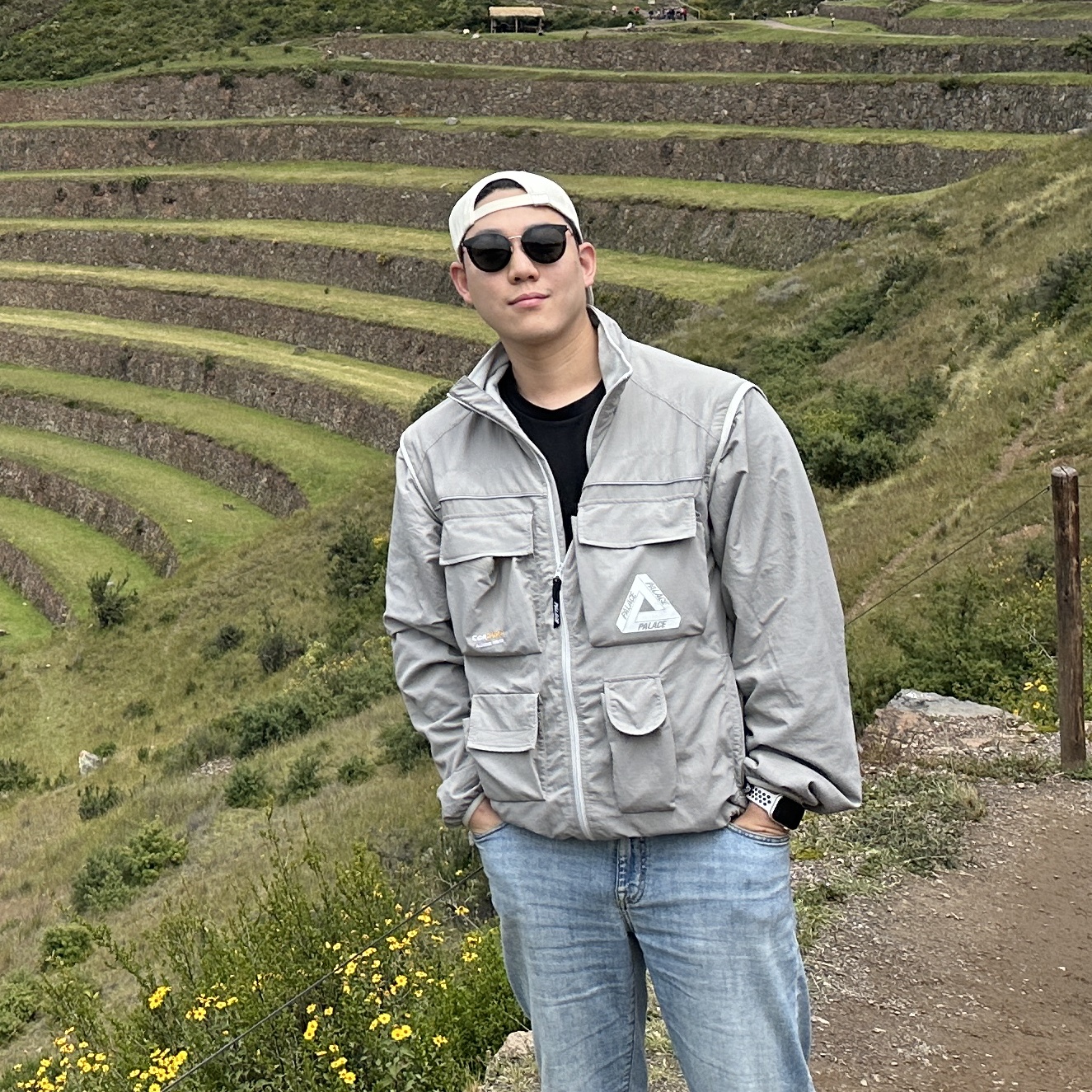 Palace Cordura RS Zip Off Jacket Grey - 22FW 착용 스타일