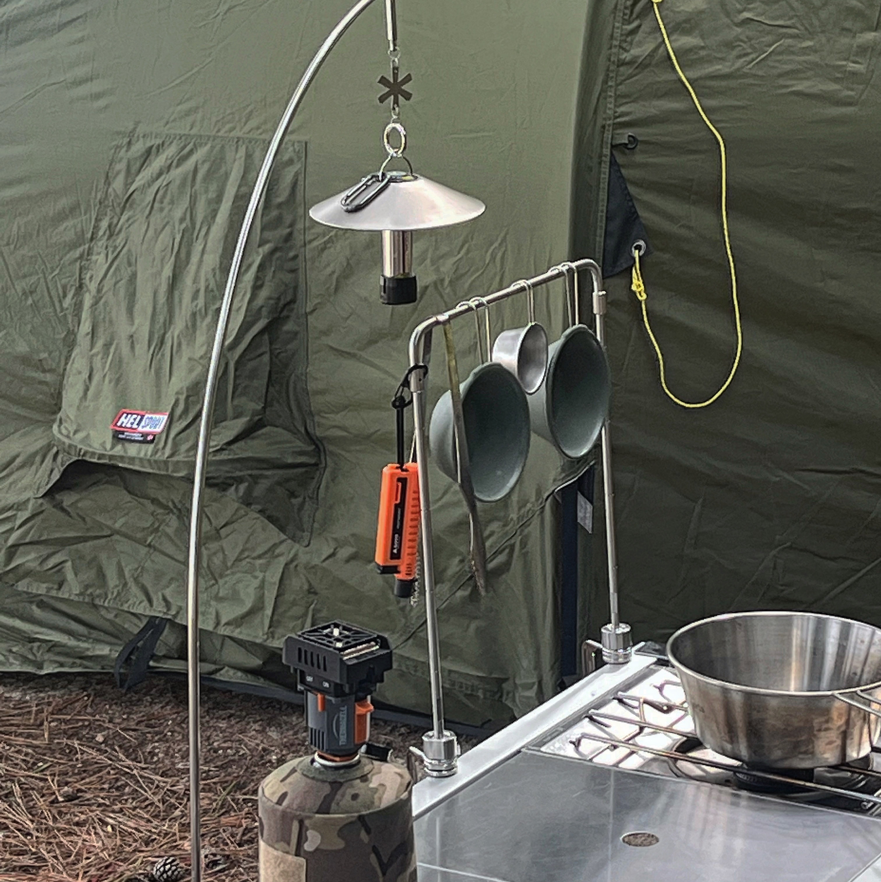 Helsport Varanger Dome 4-6 Outer Tent (With Pole), Snow Peak Entry IGT 착용 스타일 - 2