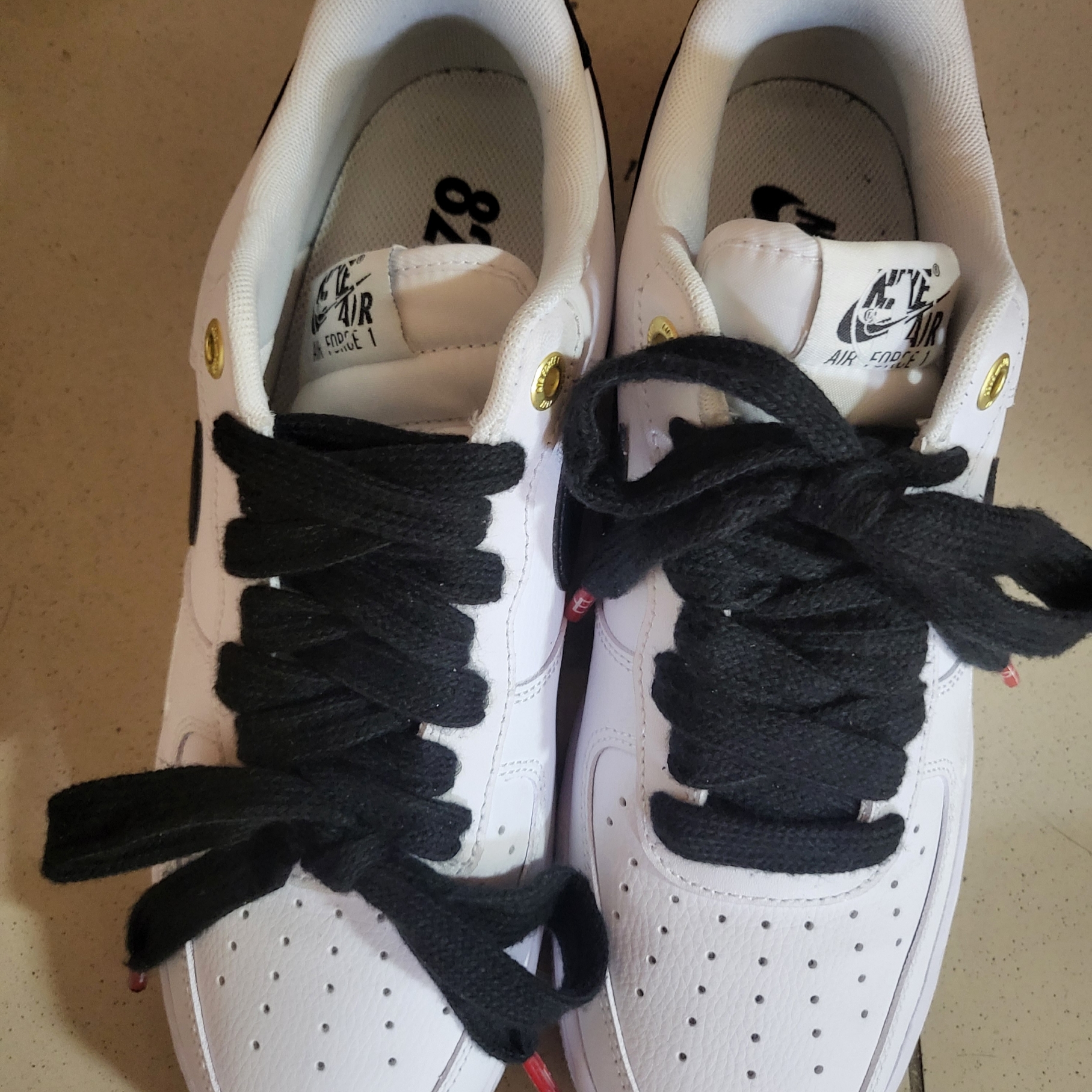 Nike Air Force 1 '07 LV8 40th Anniversary Join Forces White Black 착용 스타일