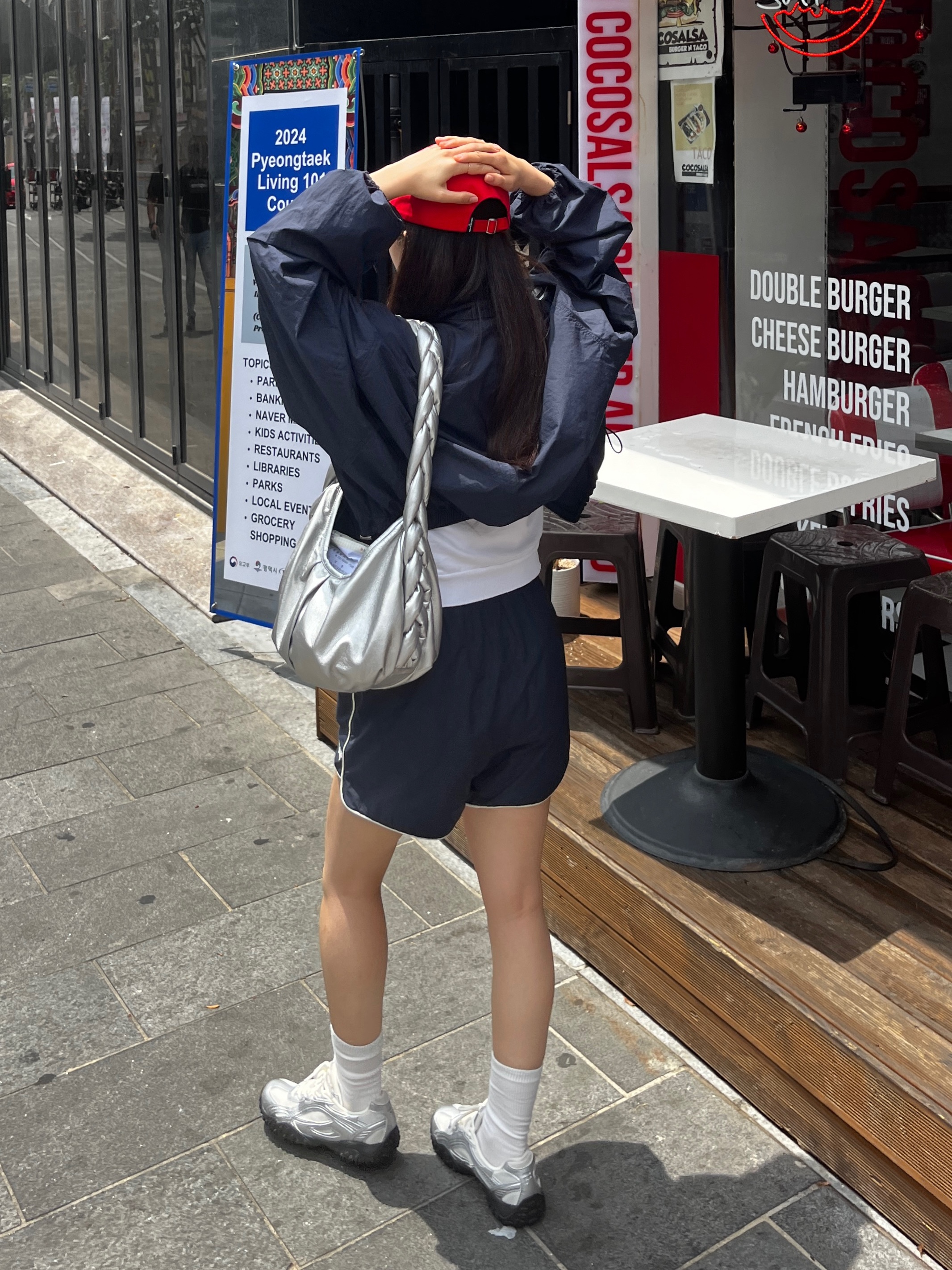 Fila Echappe MS Silver Moon 착용 스타일 - 1