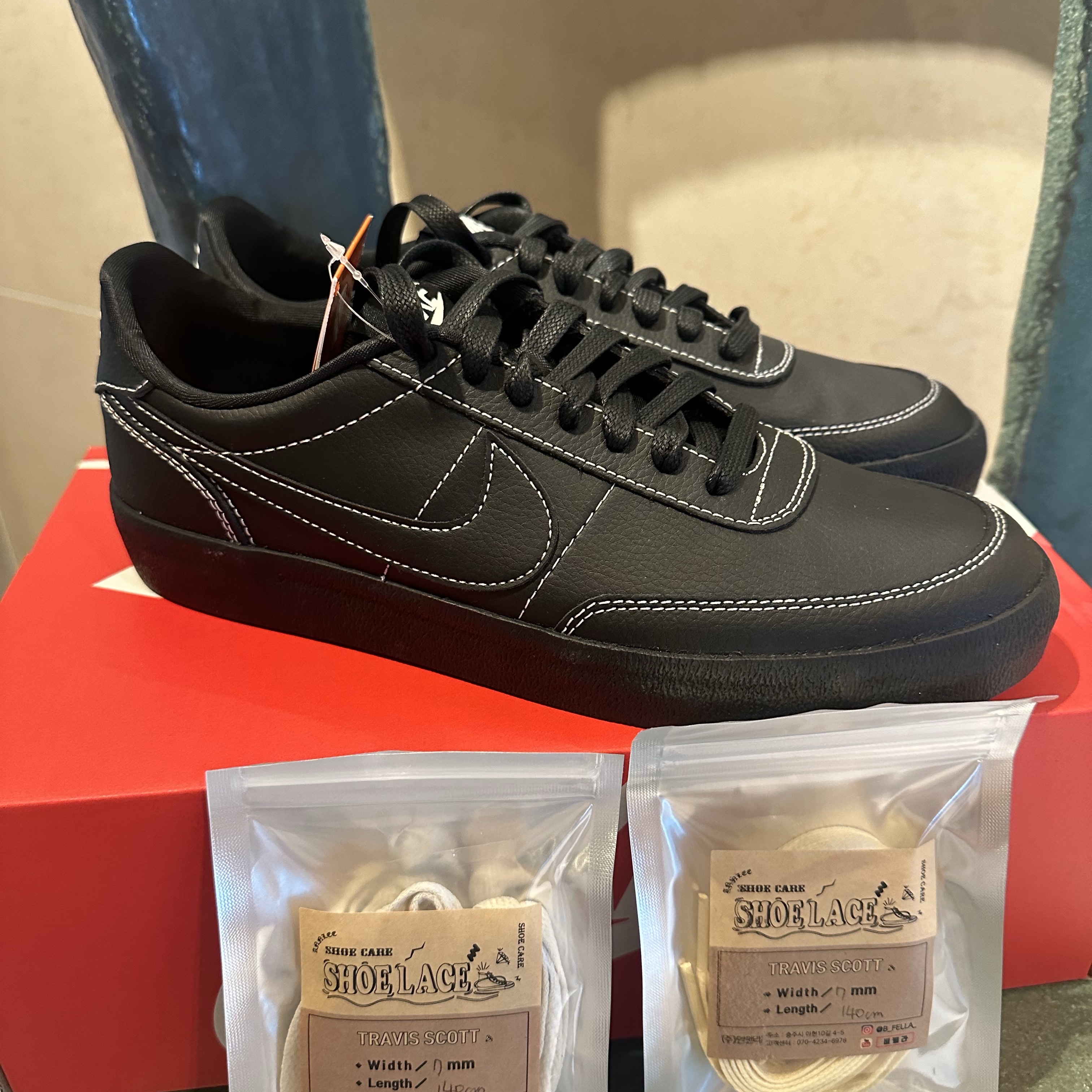 Nike Killshot 2 Black Phantom 착용 스타일 - 2