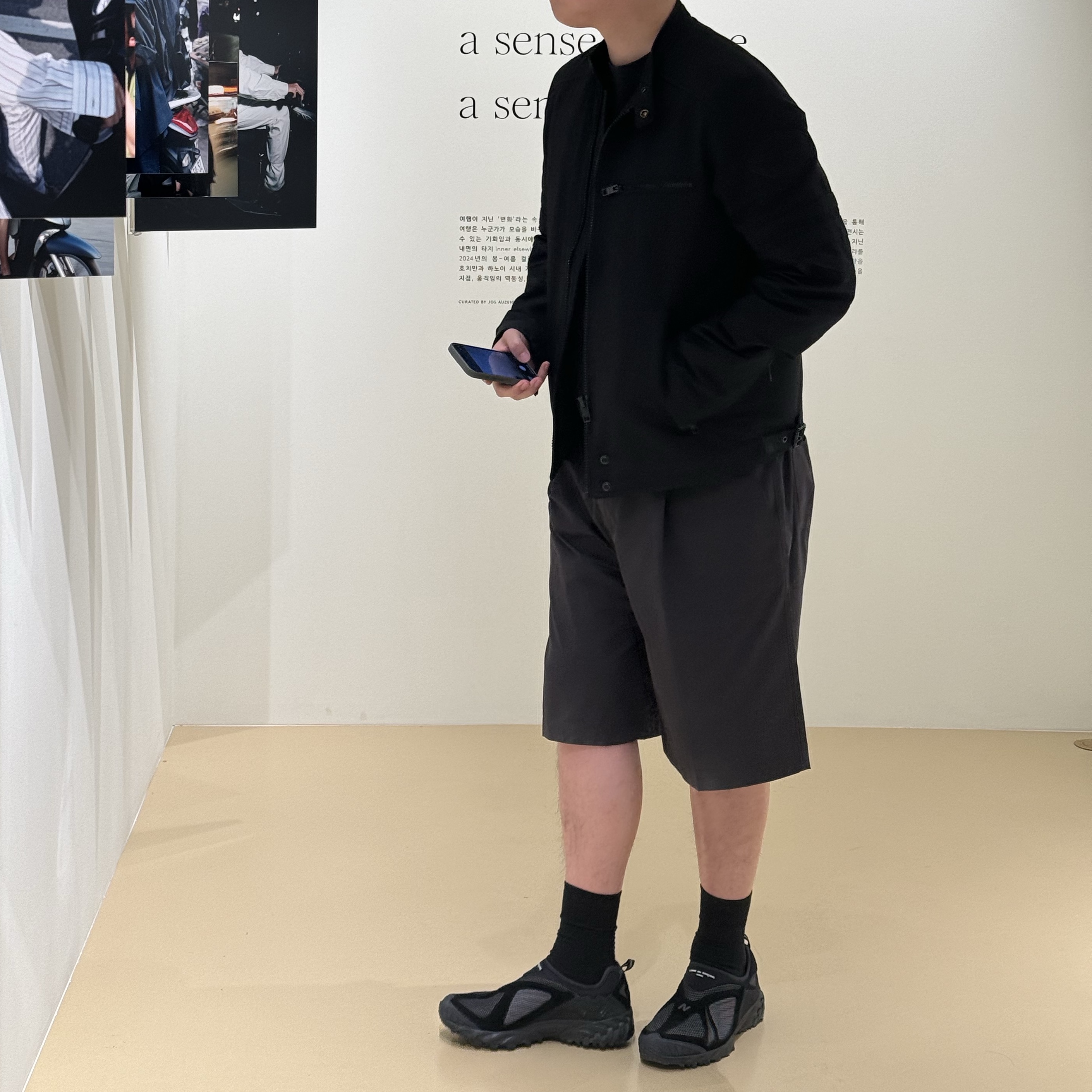 New Balance x Comme des Garcons Homme ML610S Black 착용 스타일