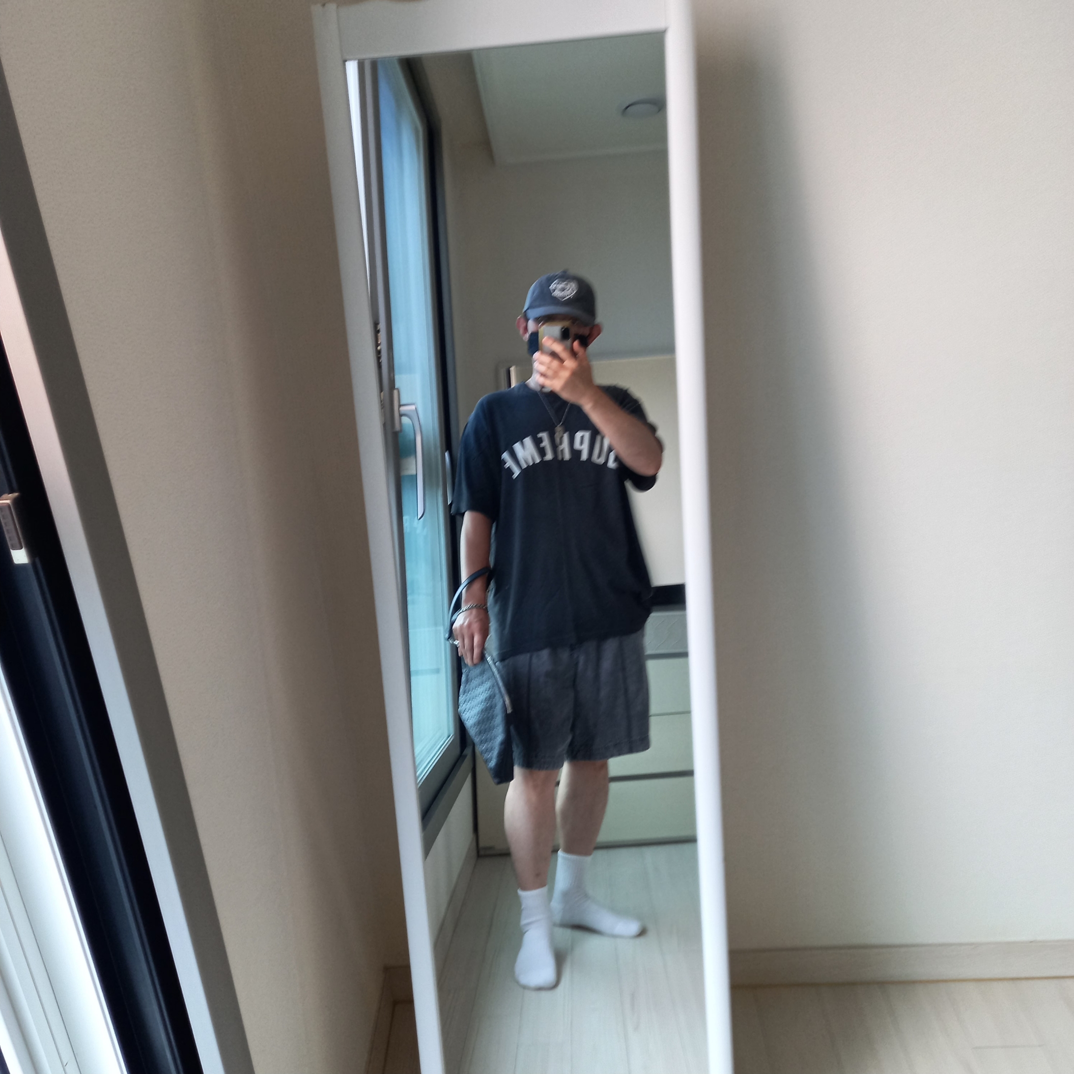 Human Made 6 Panel Cap #1 Black, Supreme Cracked Arc S/S Top Black - 24SS ์ฐฉ์ฉ ์คํ์ผ - 2