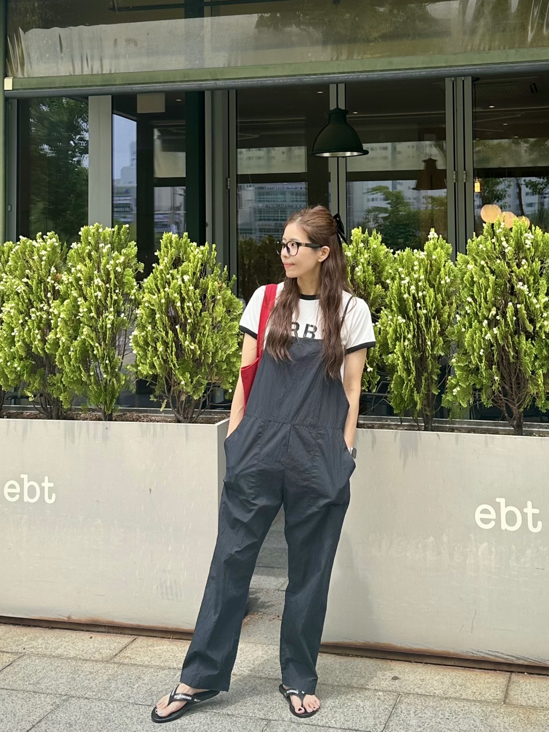 CDG '84-85 Staff Blouson Black 착용 스타일 - 3