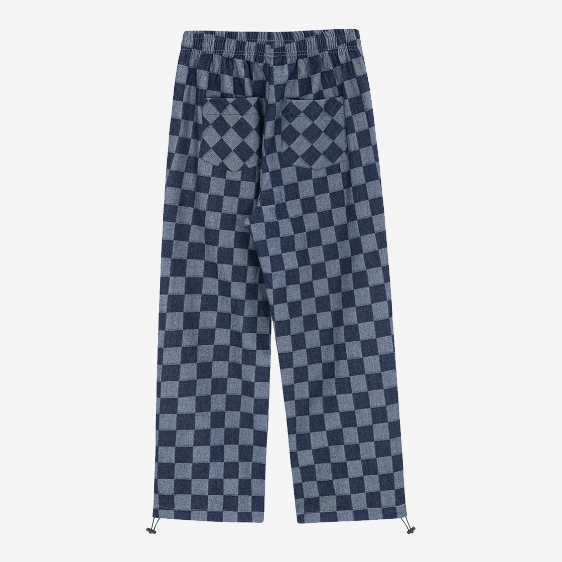 OY Over Check Logo Pants Grey 상세 이미지 2