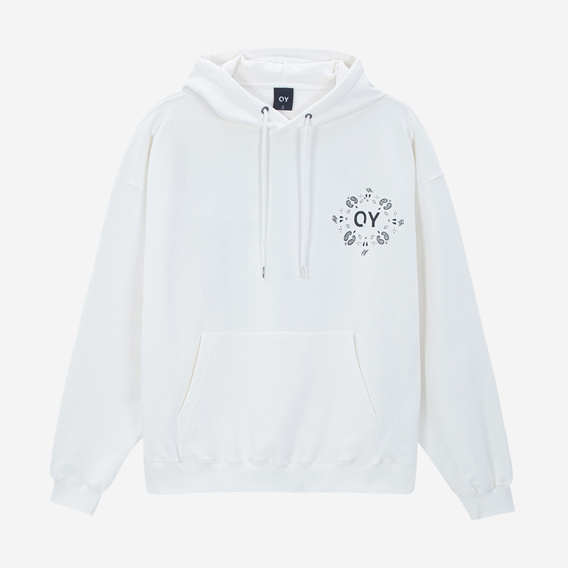 OY Paisley Trump Hoodie White 상세 이미지 1