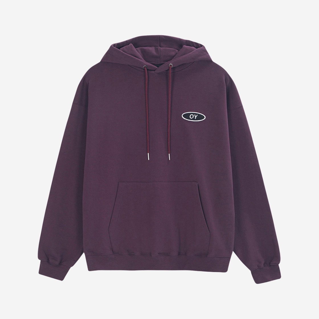 OY Daisy Logo Hoodie Burgundy 상세 이미지 1