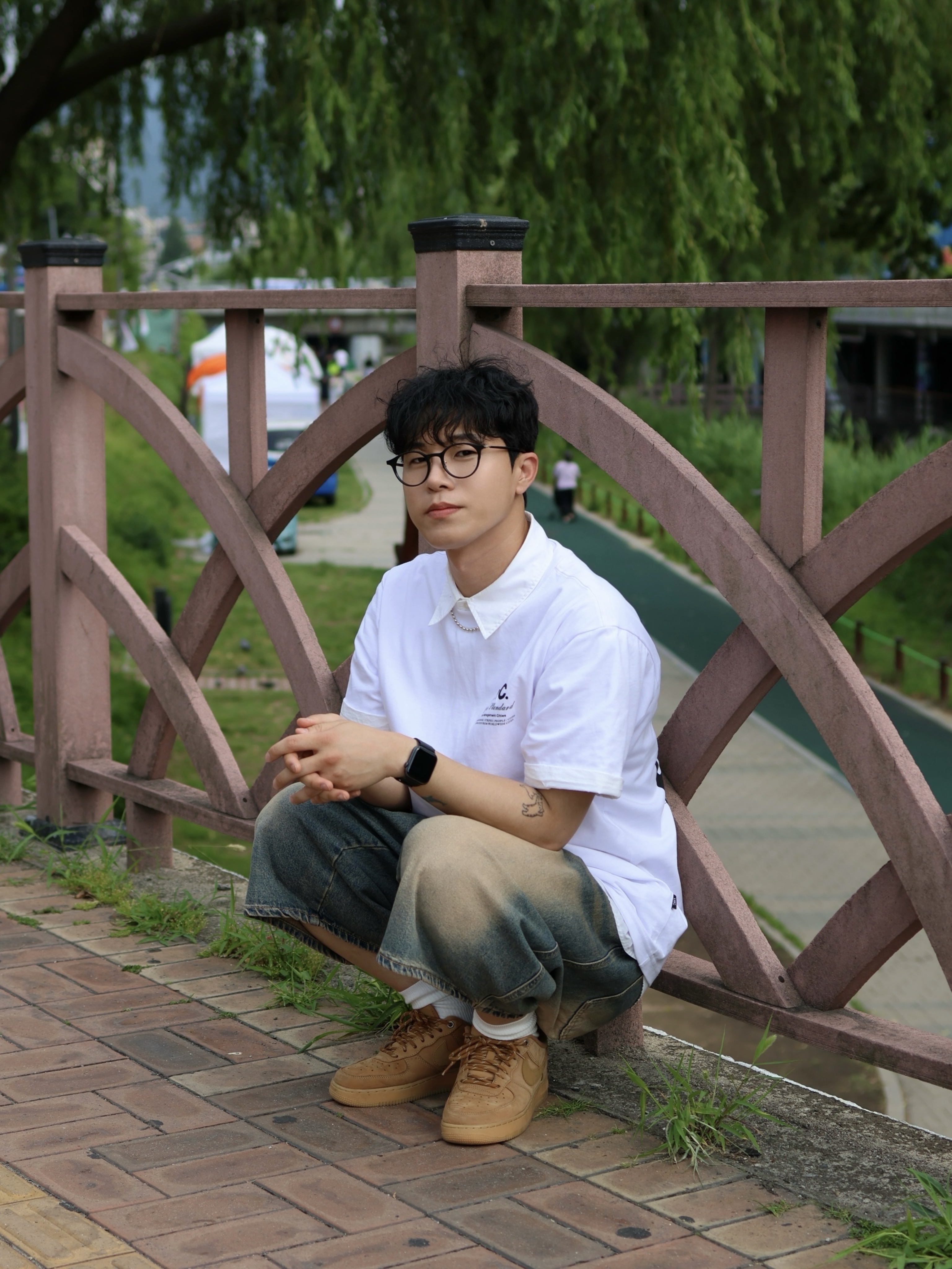Nike Air Force 1 '07 WB Flax 착용 스타일 - 4