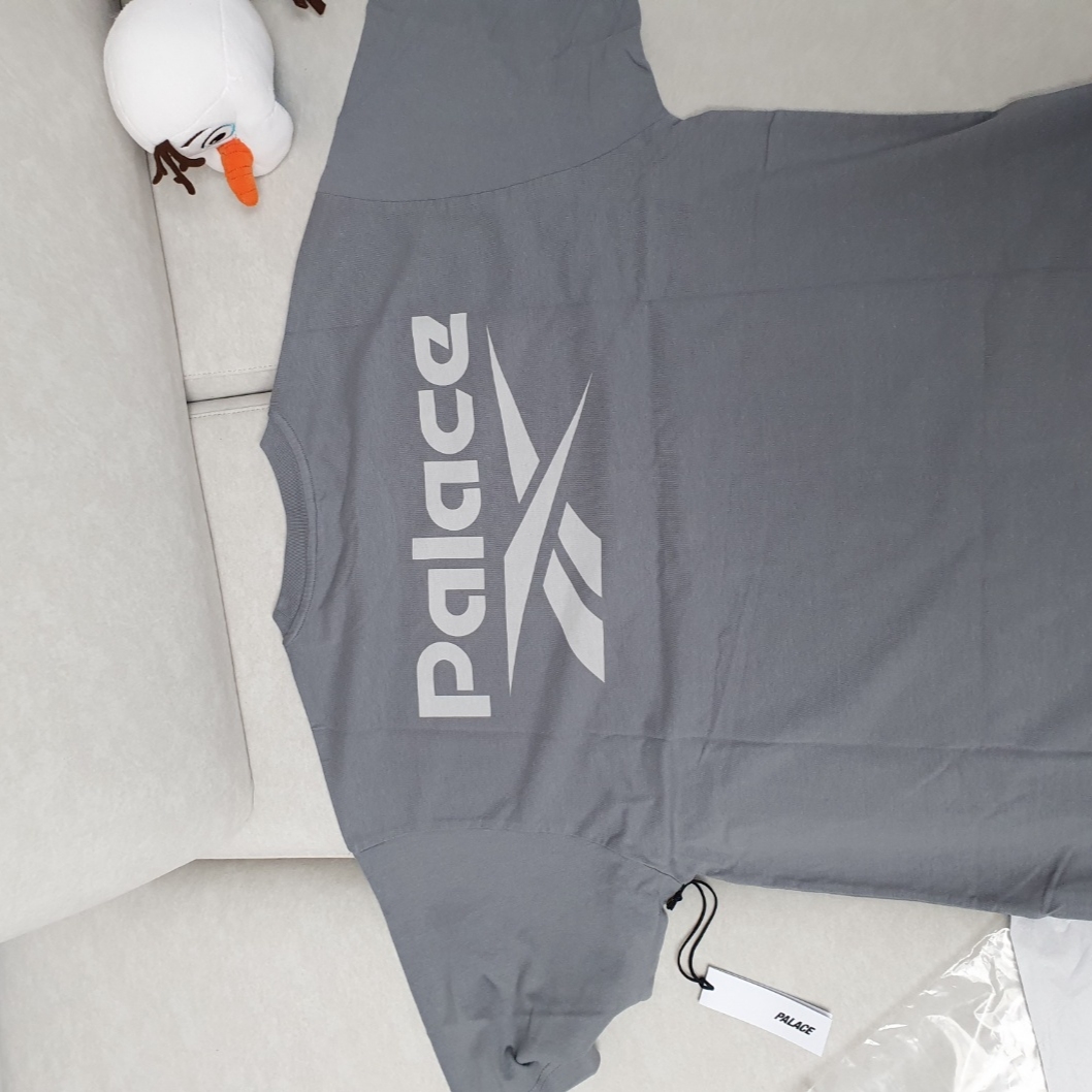 Palace x Reebok T-Shirt Grey - 24SS 착용 스타일 - 3