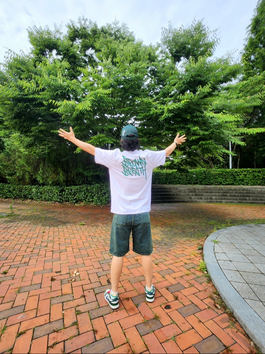 (W) Nike Dunk Low Gorge Green 착용 스타일