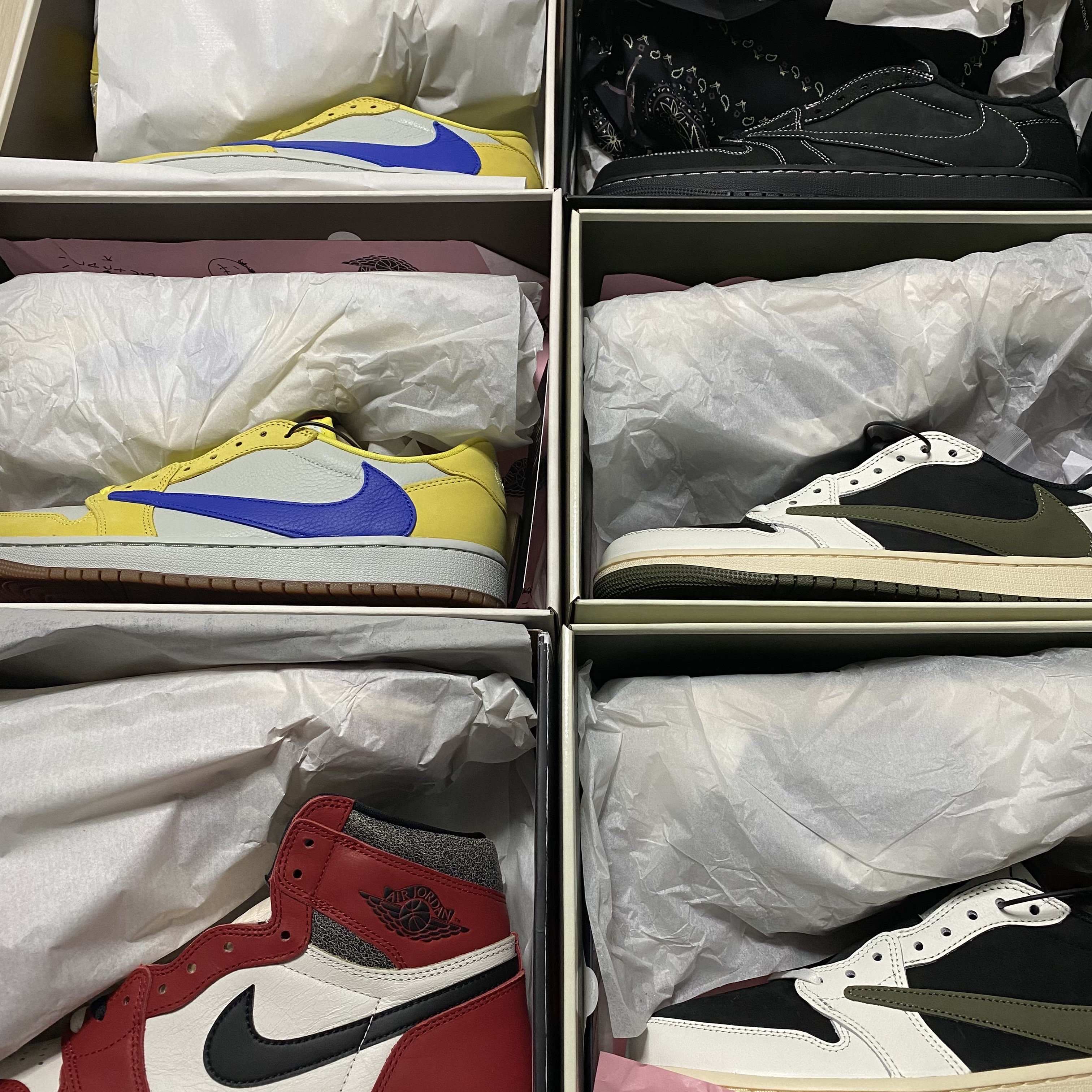 (W) Jordan 1 x Travis Scott Retro Low OG SP Medium Olive 착용 스타일