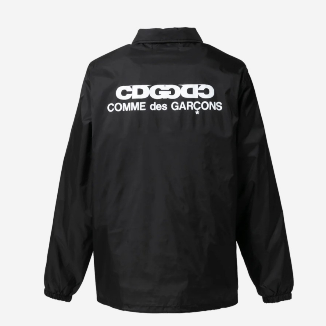CDG Coach Jacket5 Black 착용 스타일 - 1