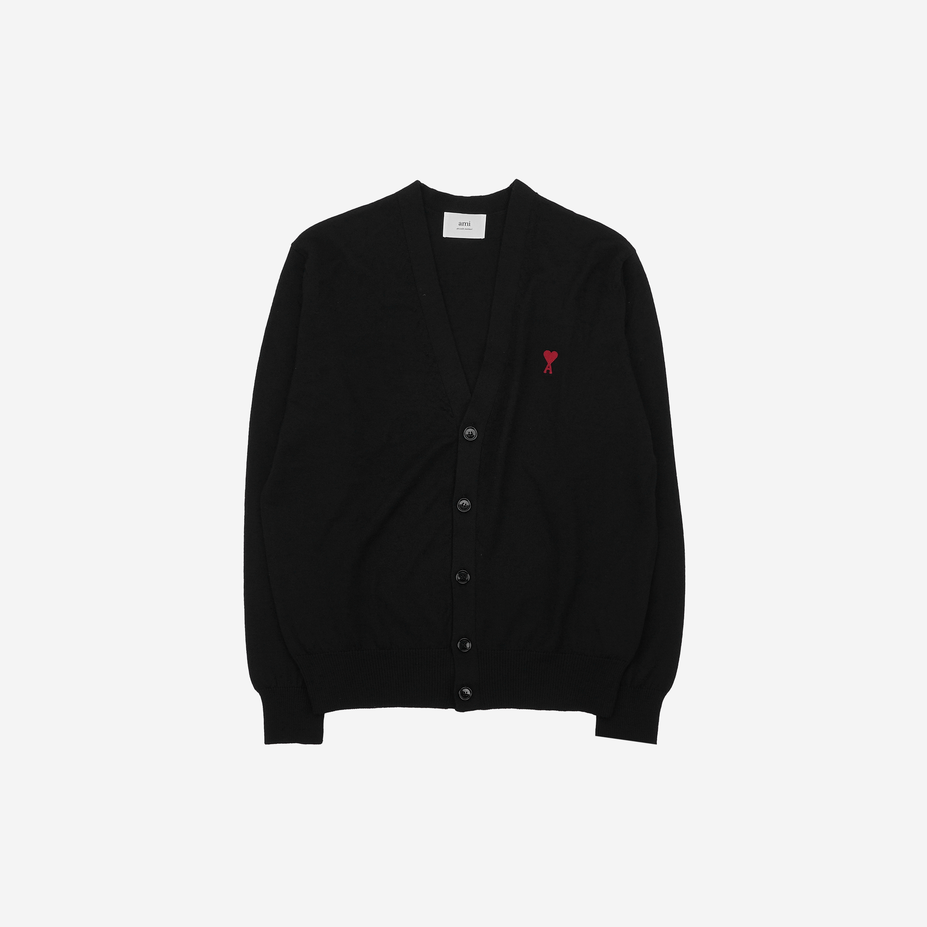 AMI de Coeur Wool Cardigan Black