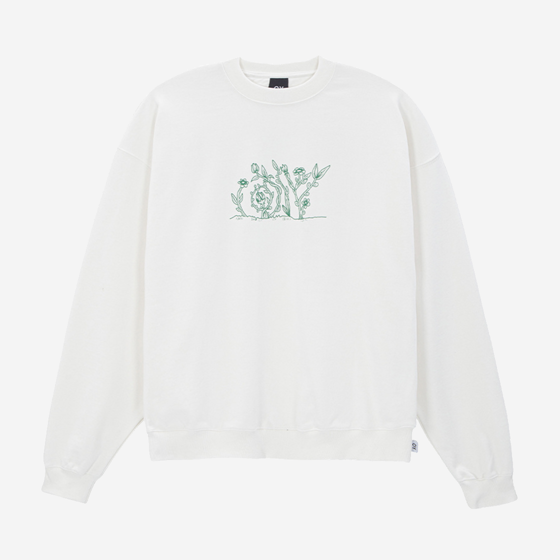 OY Vine Logo Sweatshirt White 상세 이미지 1