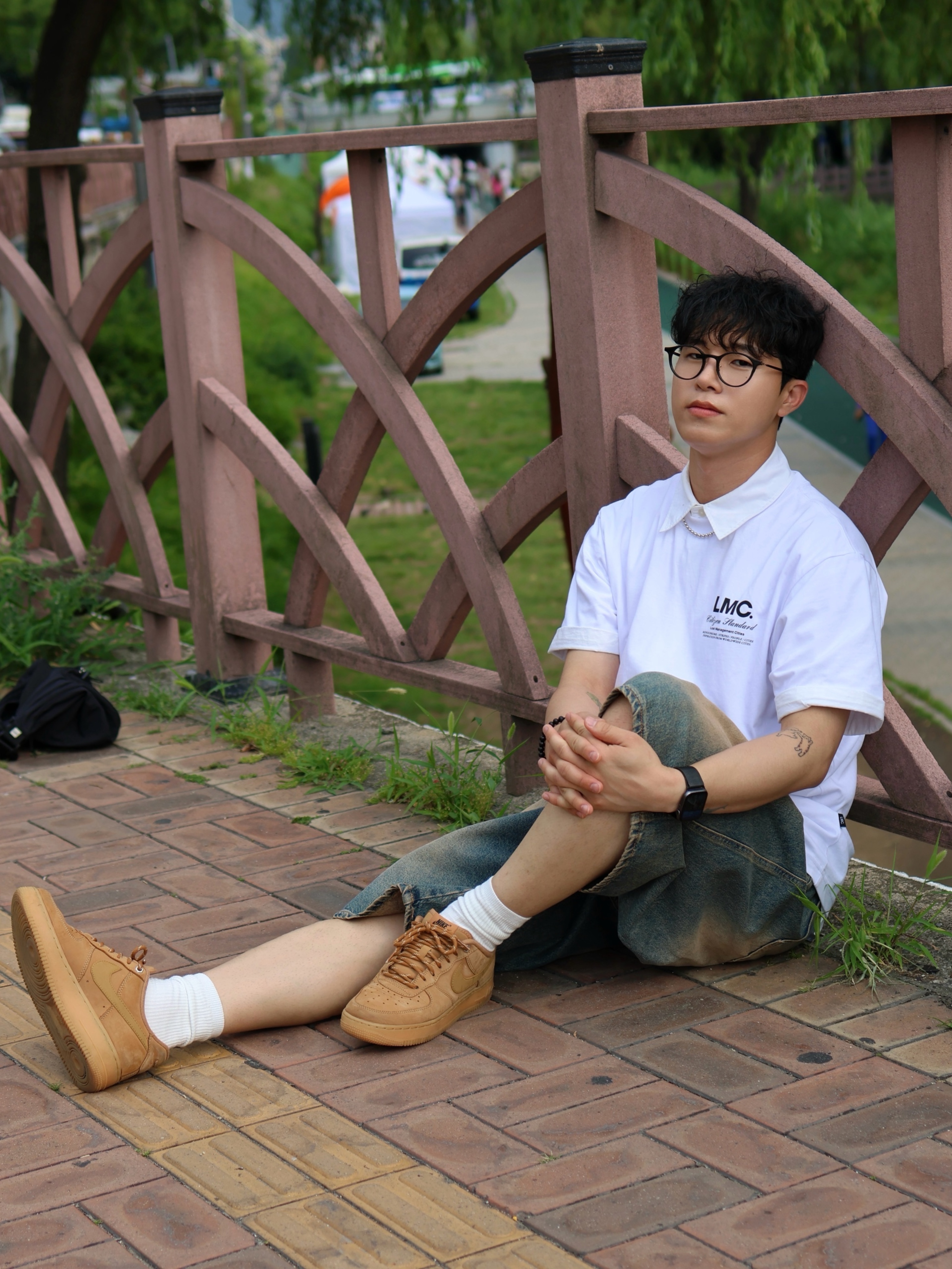 Nike Air Force 1 '07 WB Flax 착용 스타일 - 3