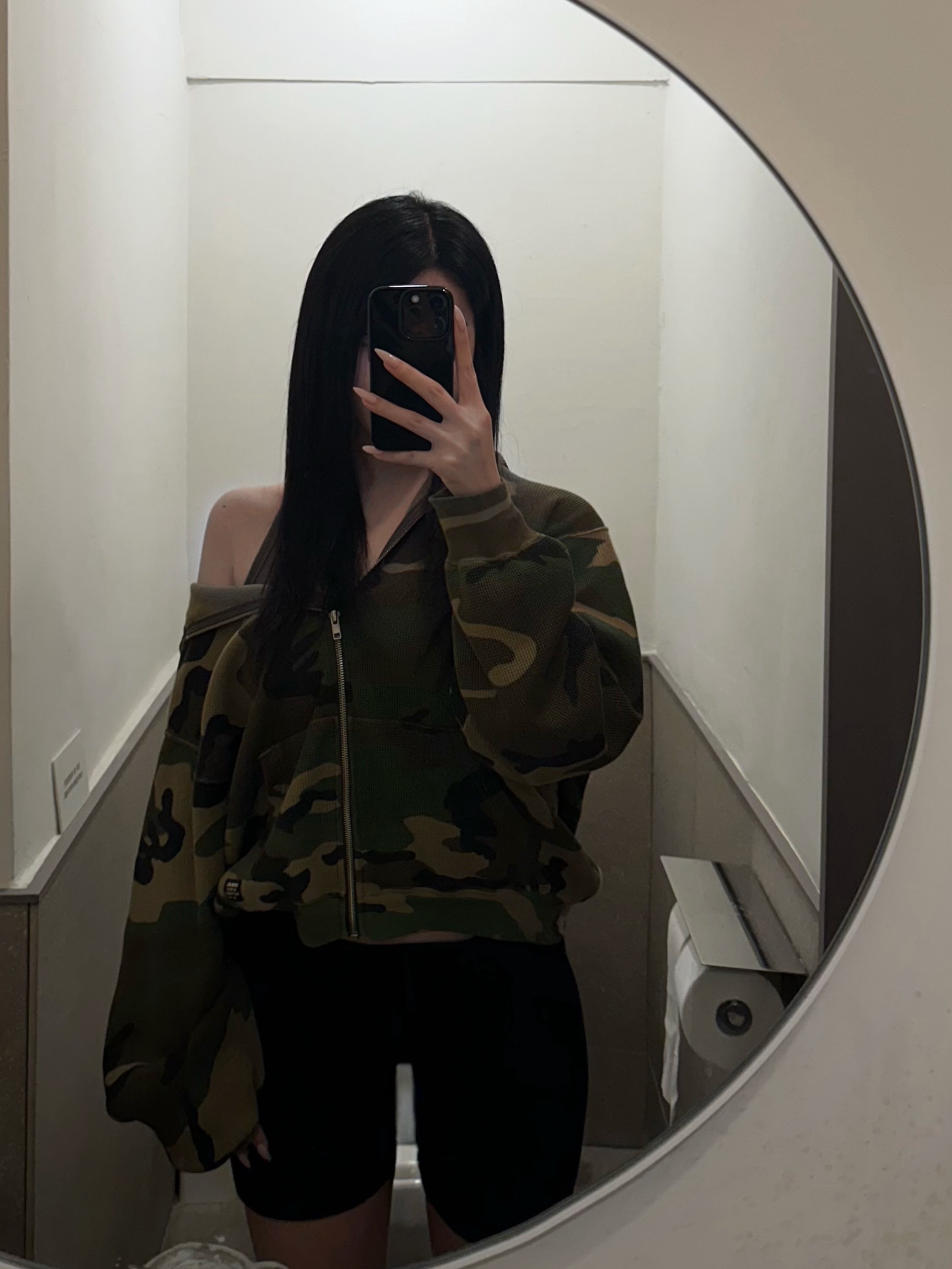 Supreme Hooded Zip Up Thermal Woodland Camo - 24SS 착용 스타일
