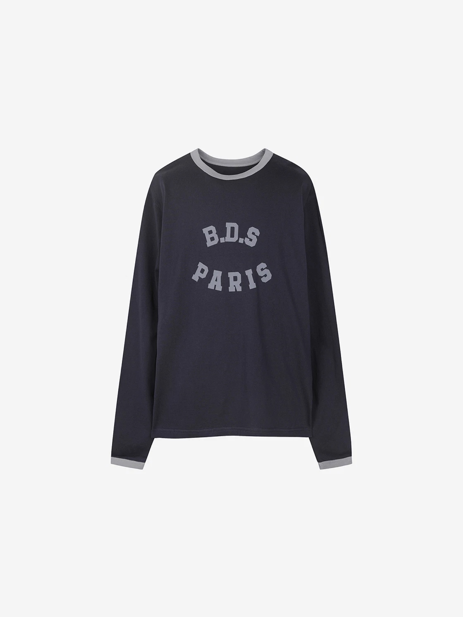 [KREAM 단독] Birthdaysuit BDS Paris Ringer T-Shirt Navy 착용 스타일 - 3
