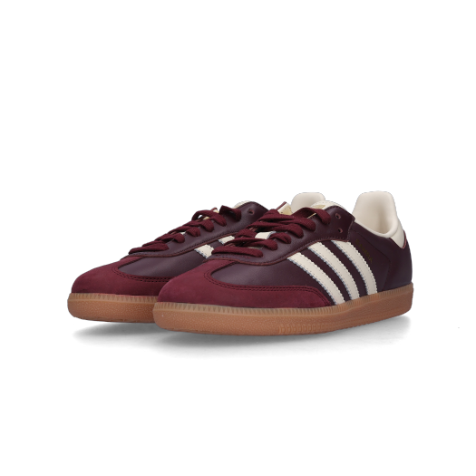 (W) Adidas Samba OG Maroon Cream White