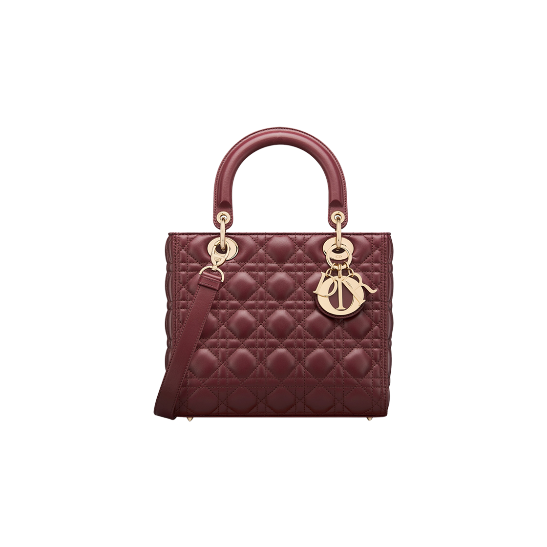 Dior Medium Lady Bag Burgundy 상세 이미지 1