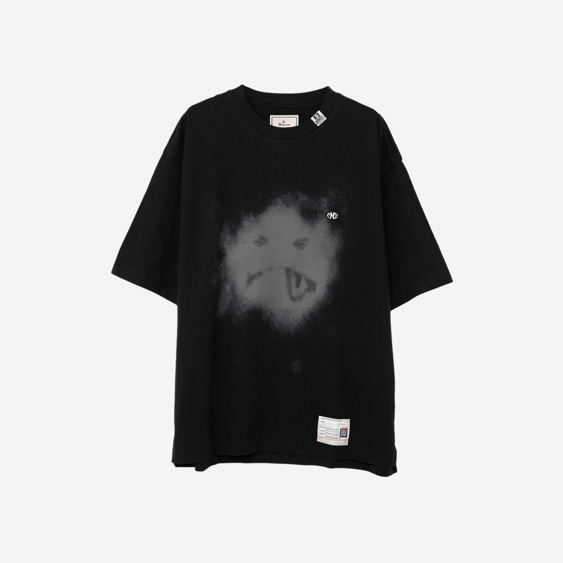 Maison Mihara Yasuhiro Smily Face Printed T-shirt Black 상세 이미지 2