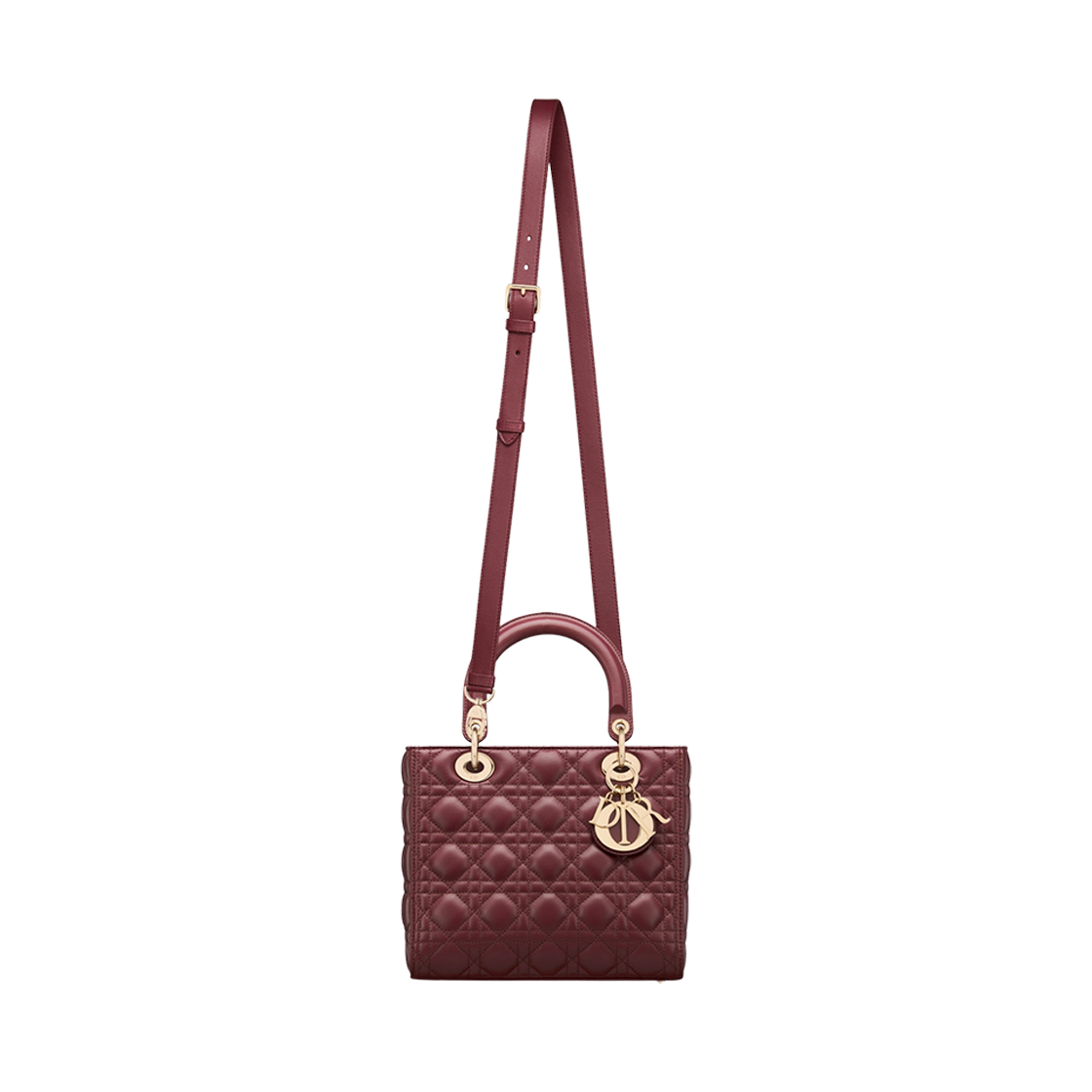 Dior Medium Lady Bag Burgundy 상세 이미지 4