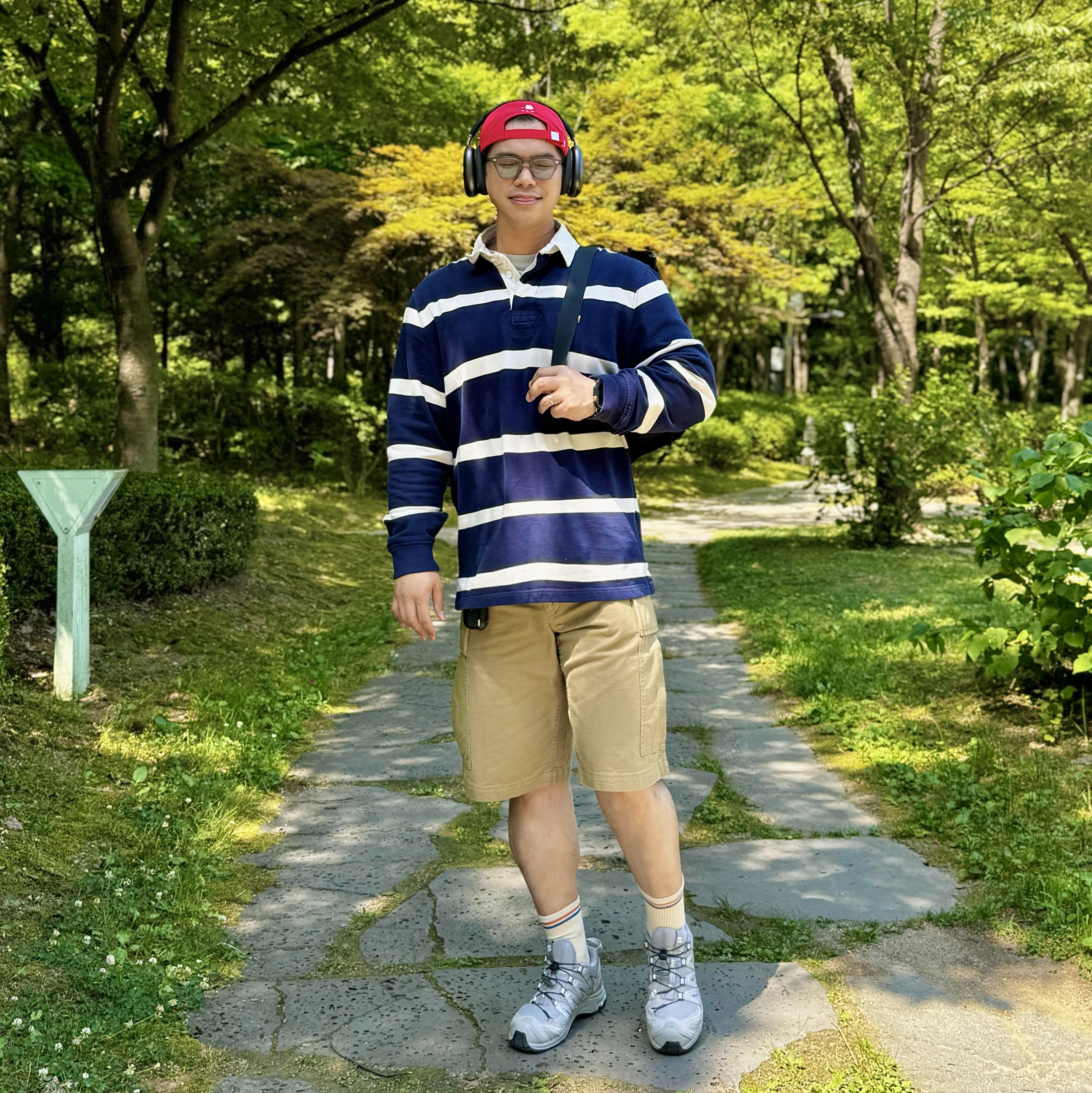 Salomon XA Pro 3D Alloy Silver, Apple AirPods Max Lightning Space Gray (Korean Ver.) 착용 스타일 - 1