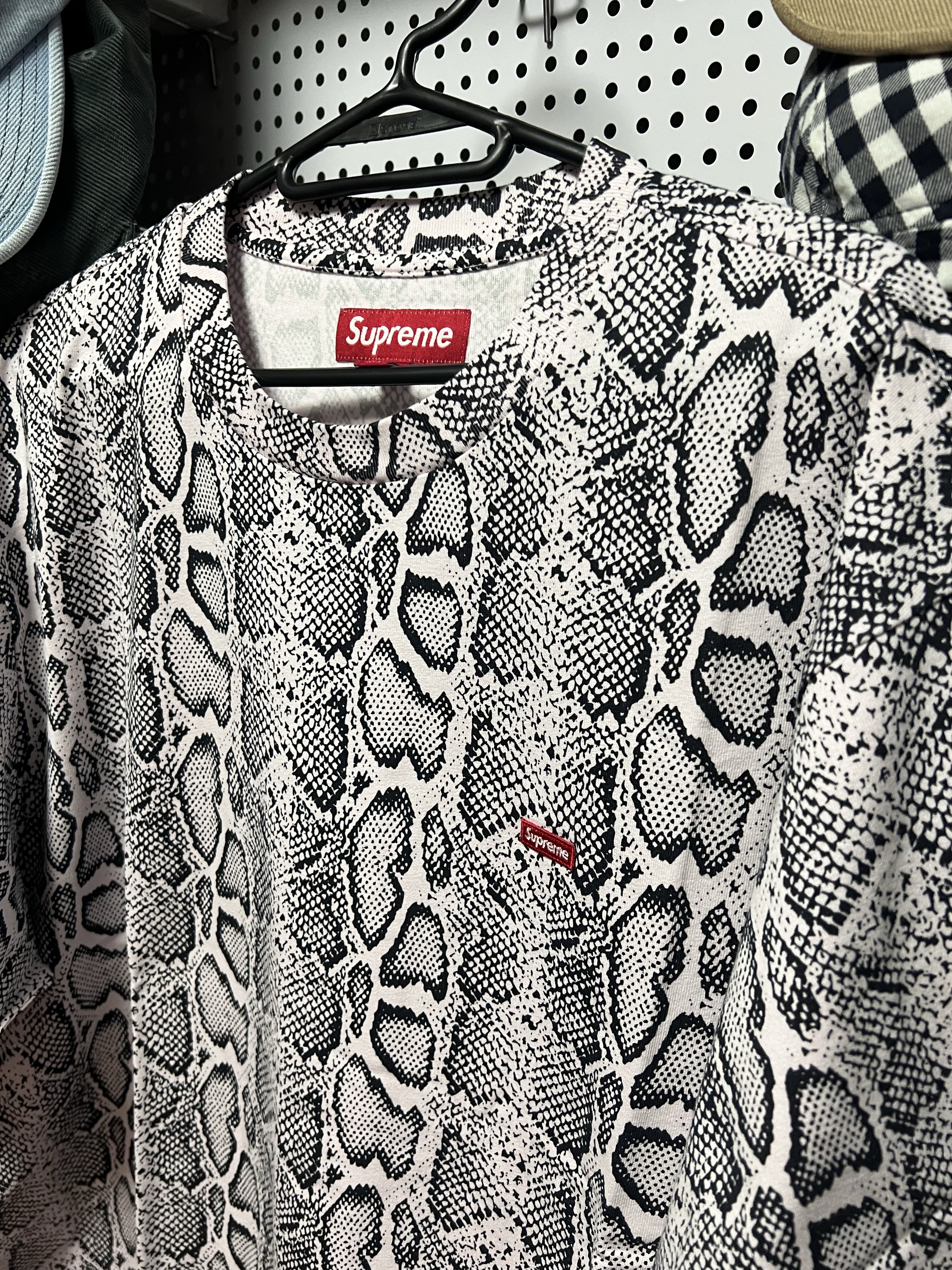 Supreme Small Box T-Shirt Snake - 24SS 착용 스타일 - 2