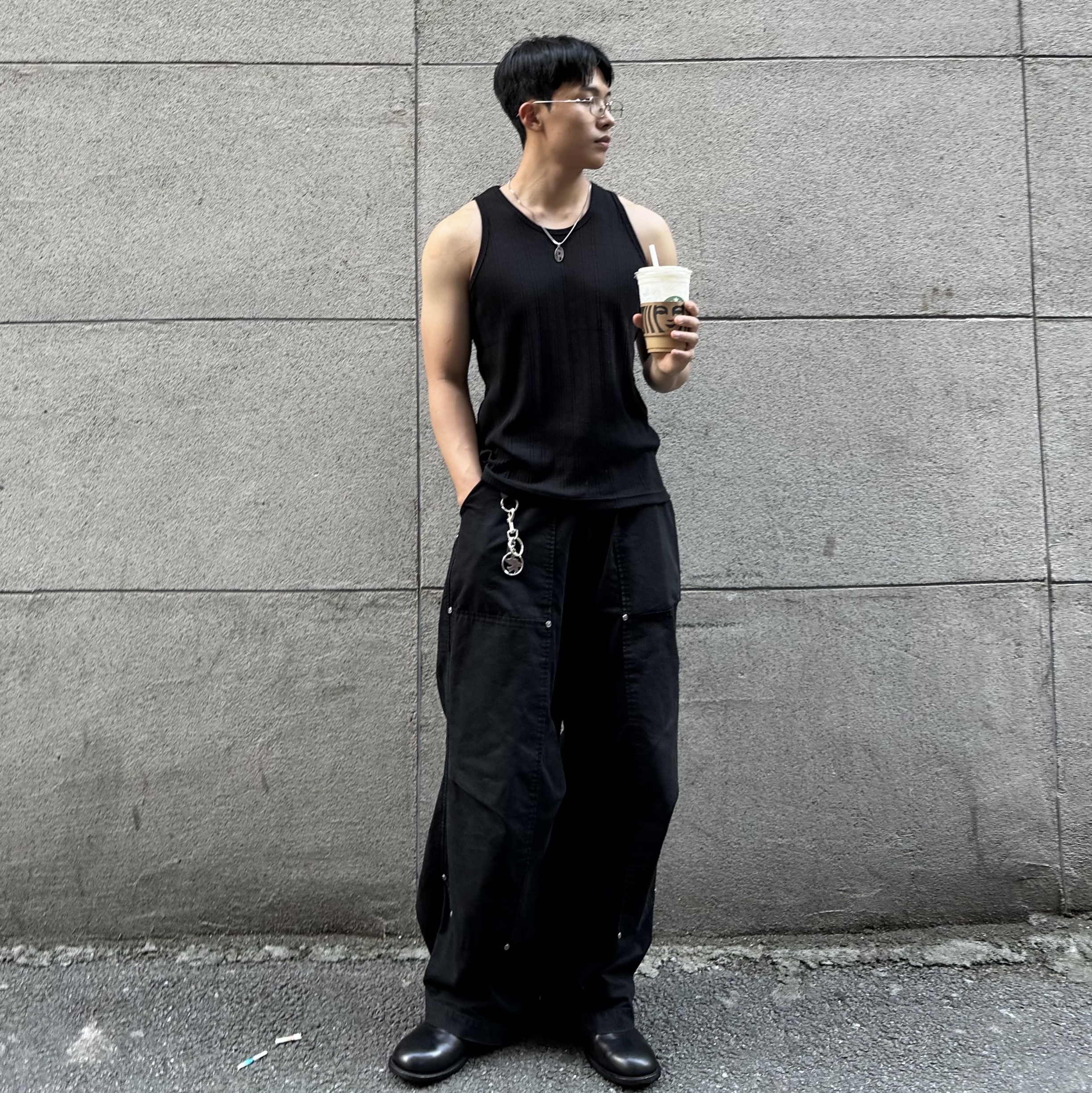 Diesel Dx1342 Stainless Steel Pendant Necklace Silver, Etce Gardner Pants Black 착용 스타일 - 1