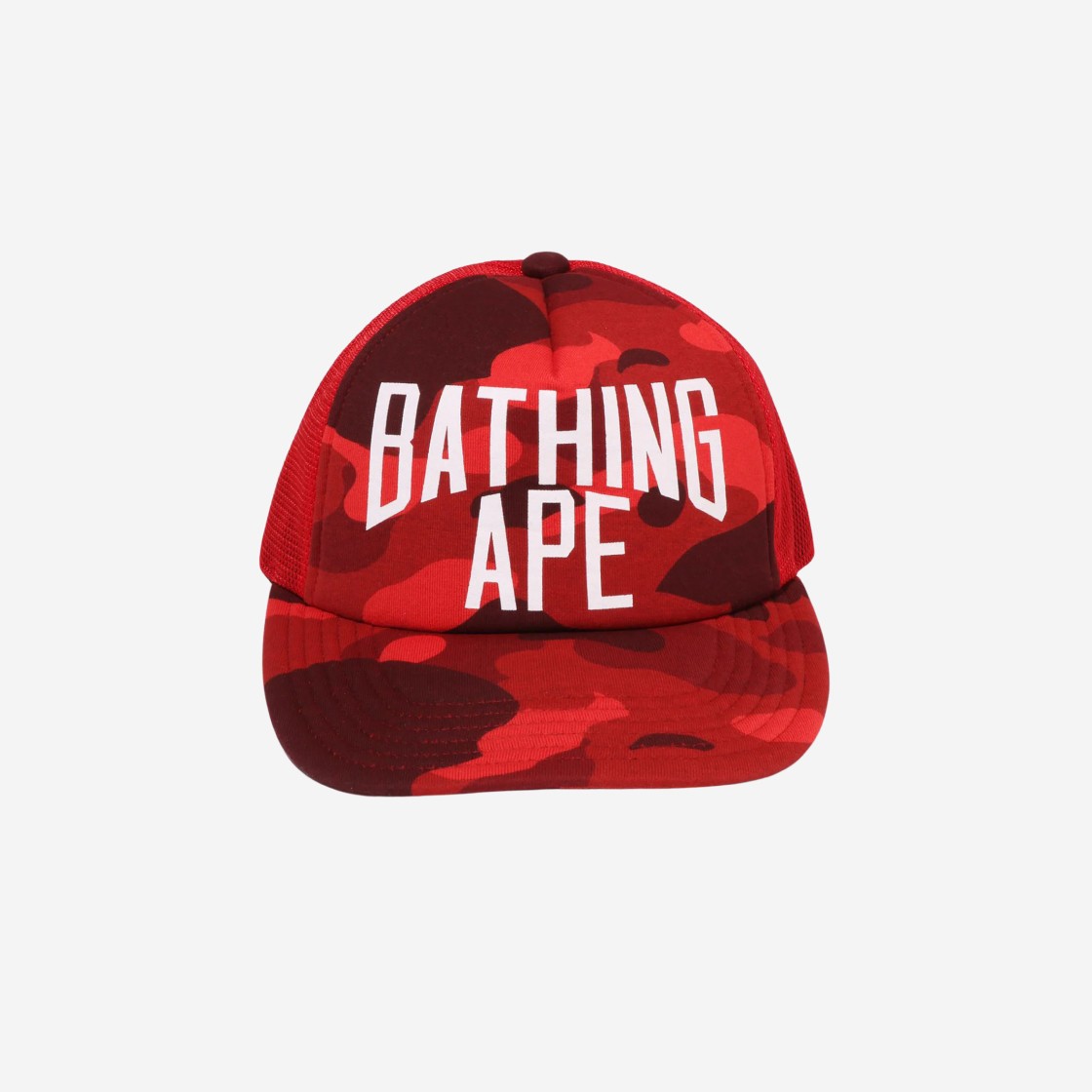 BAPE Color Camo NYC Logo Mesh Cap Red 상세 이미지 2