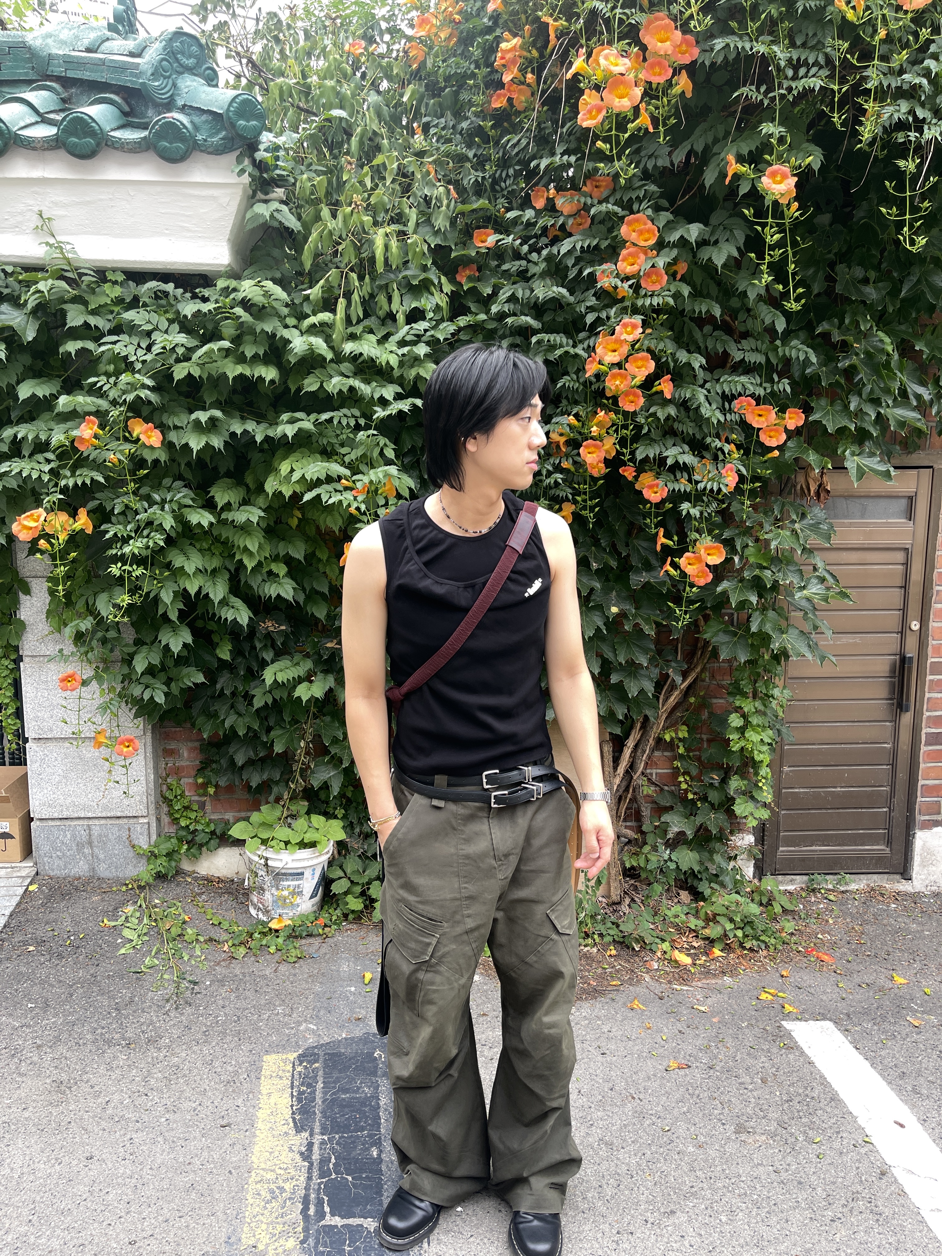 Dr. Martens 1461 Smooth Black, Dr. Martens 1461 WS Black Smooth 착용 스타일 - 1