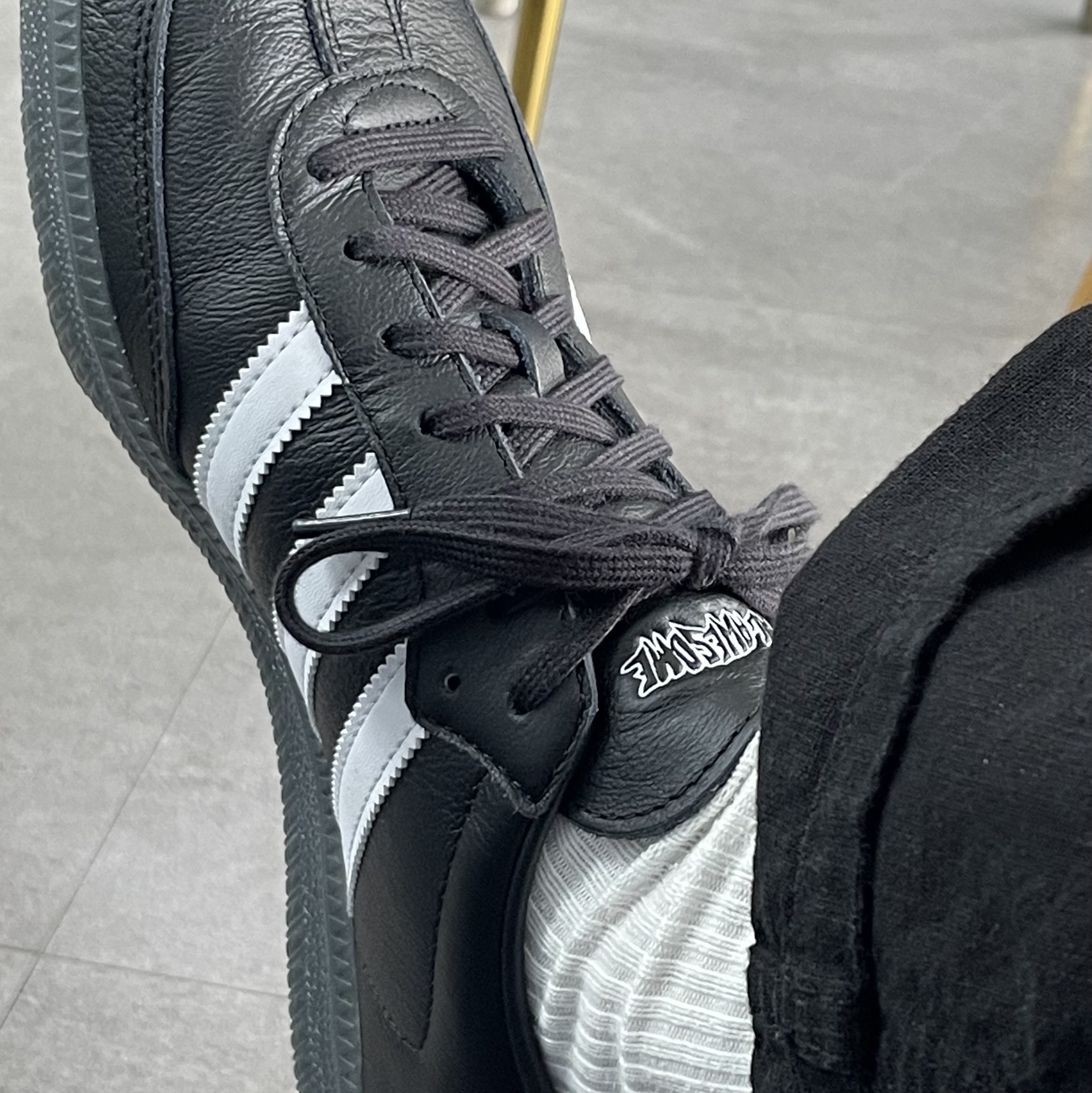 Adidas x Fucking Awesome Samba Core Black 착용 스타일