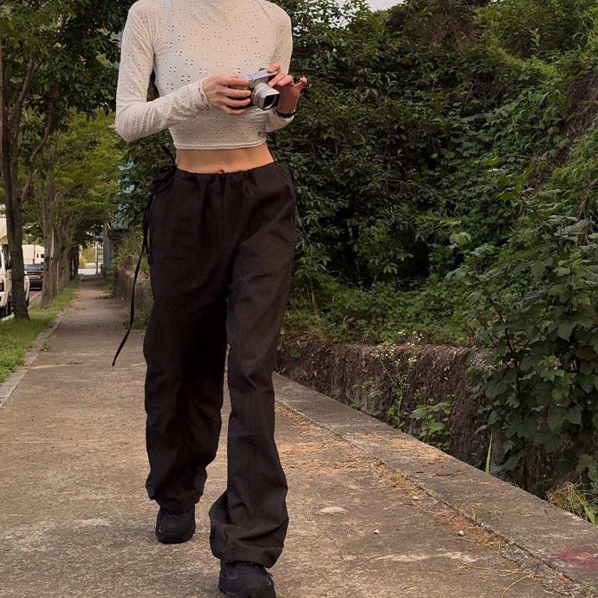 Roa Hiking Katharina Black, (W) Glowny Devon Eyelet Long Sleeve White 착용 스타일 - 6