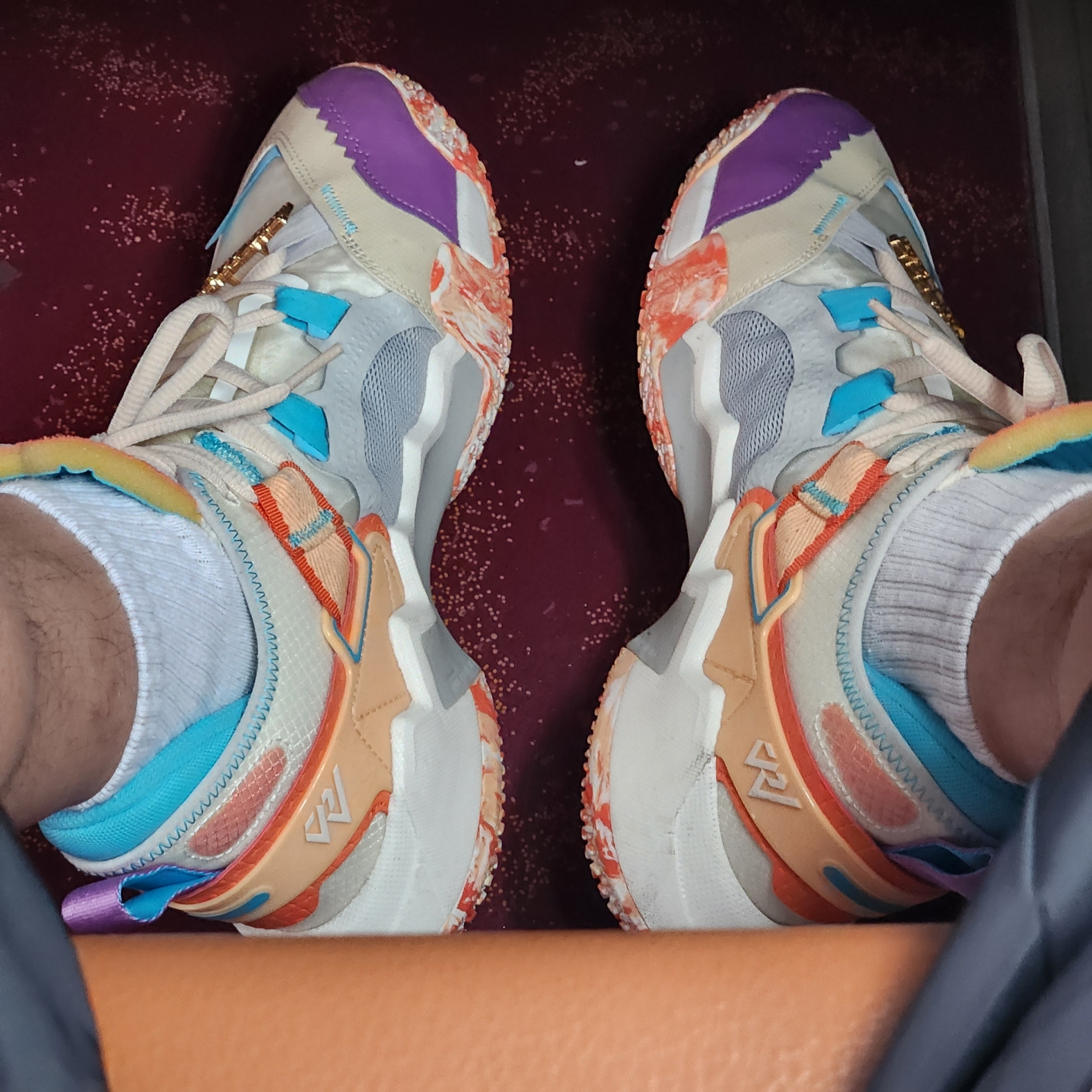 Jordan Why Not ZER0.5 PF Sail Purple Nebula 착용 스타일