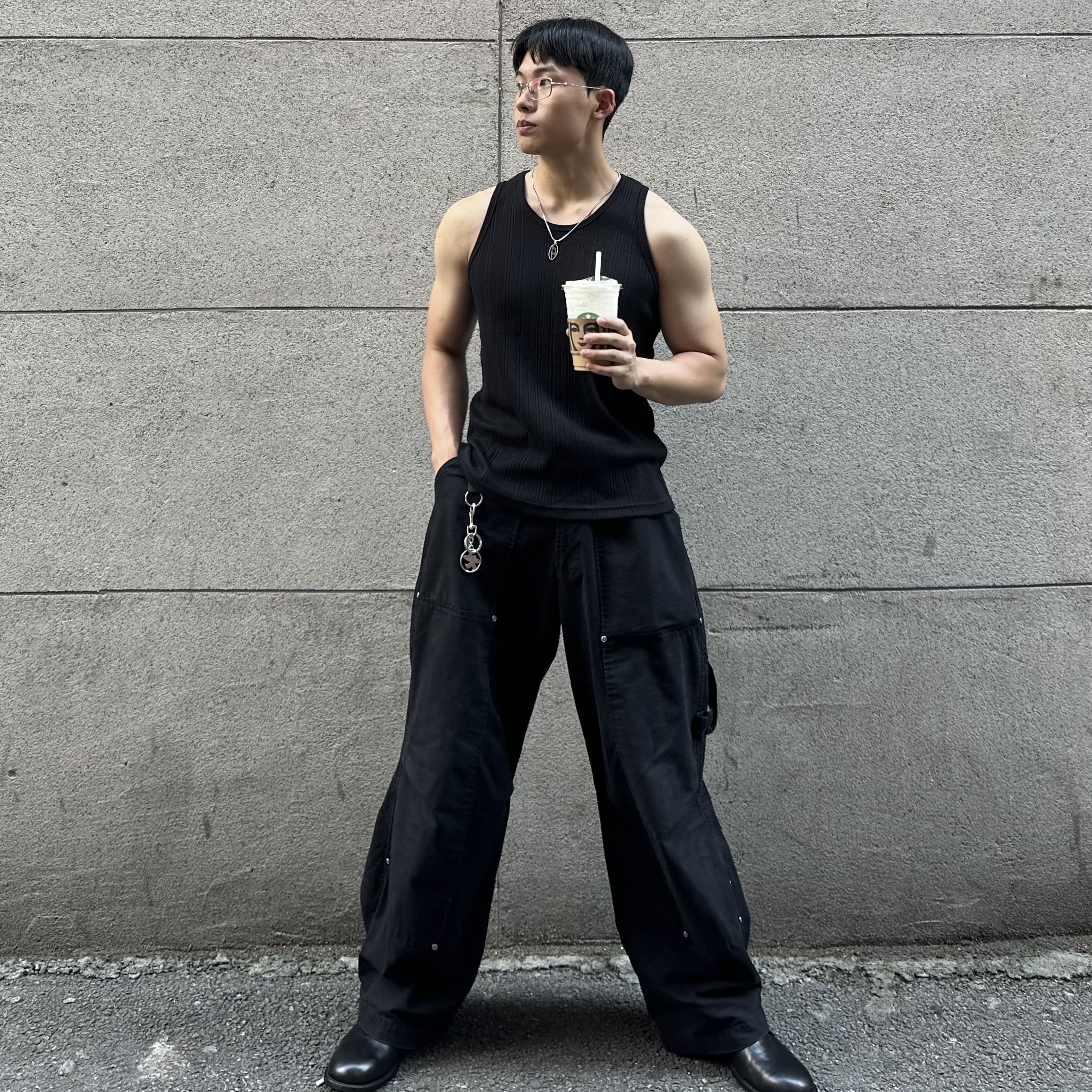 Diesel Dx1342 Stainless Steel Pendant Necklace Silver, Etce Gardner Pants Black 착용 스타일 - 4